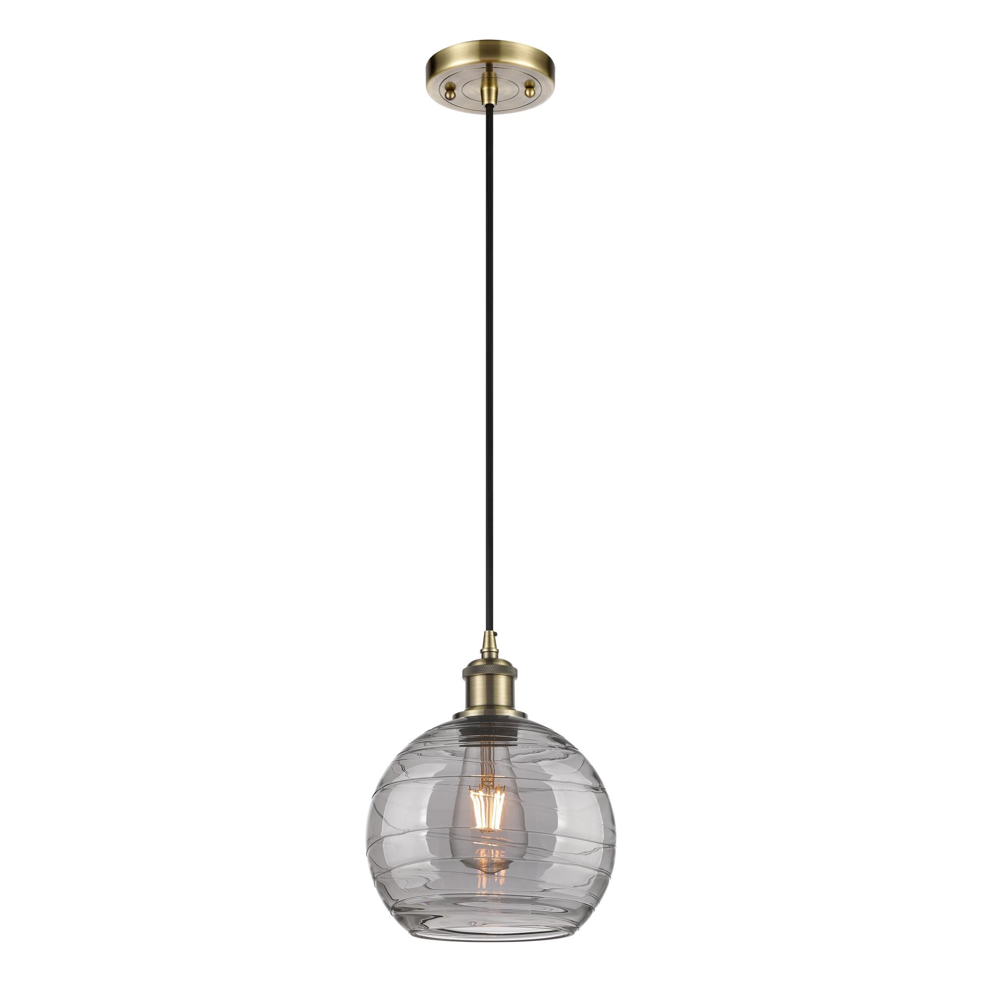 Bruno Marashlian Athens Deco Swirl 8 Inch Mini Pendant by Innovations Lighting