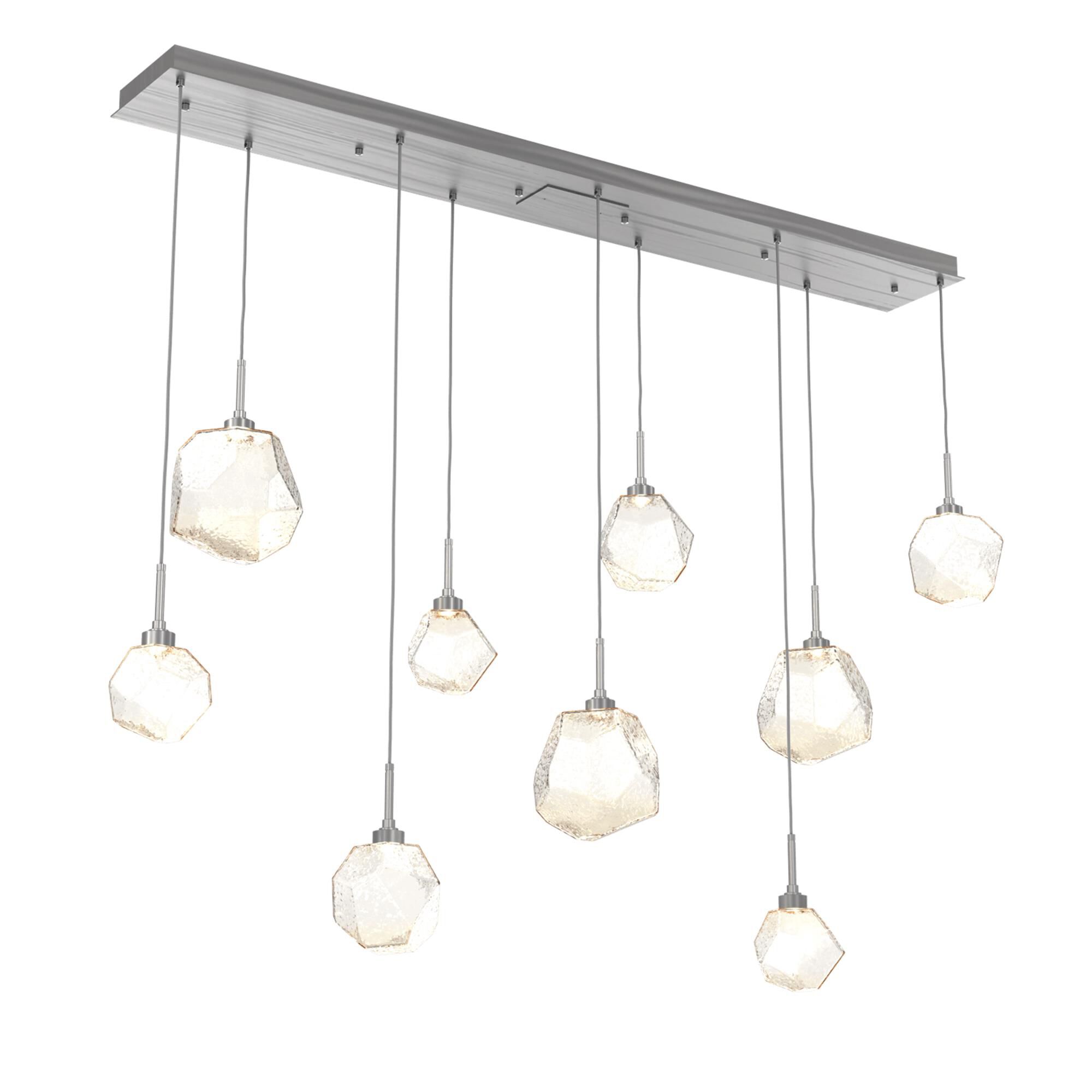 Shown in Classic Silver finish and Amber glass