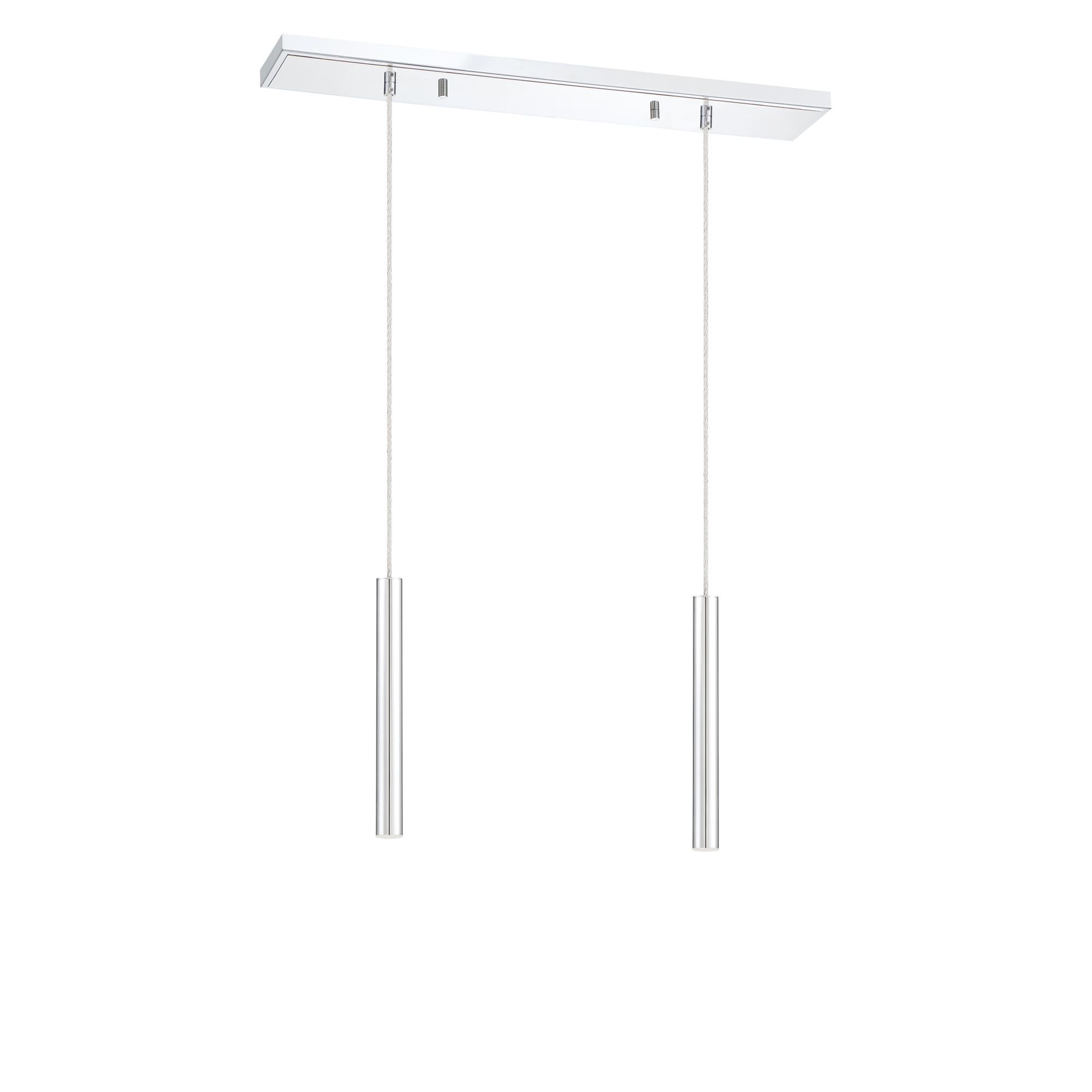 Shown in Chrome finish and Steel glass and Steel shade