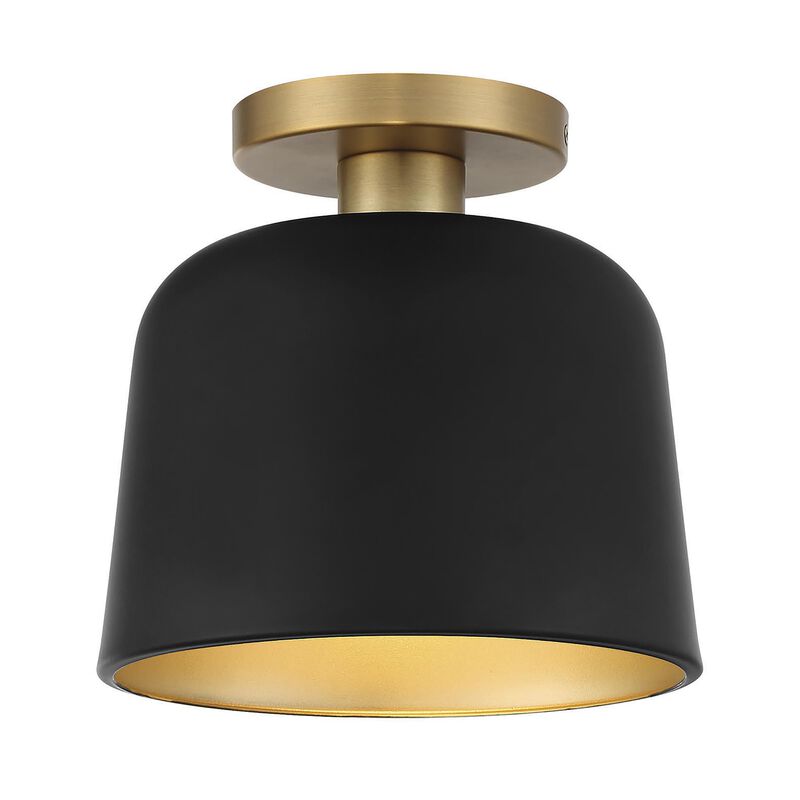 9 Inch 1 Light LED Semi Flush Mount by Meridian Lighting