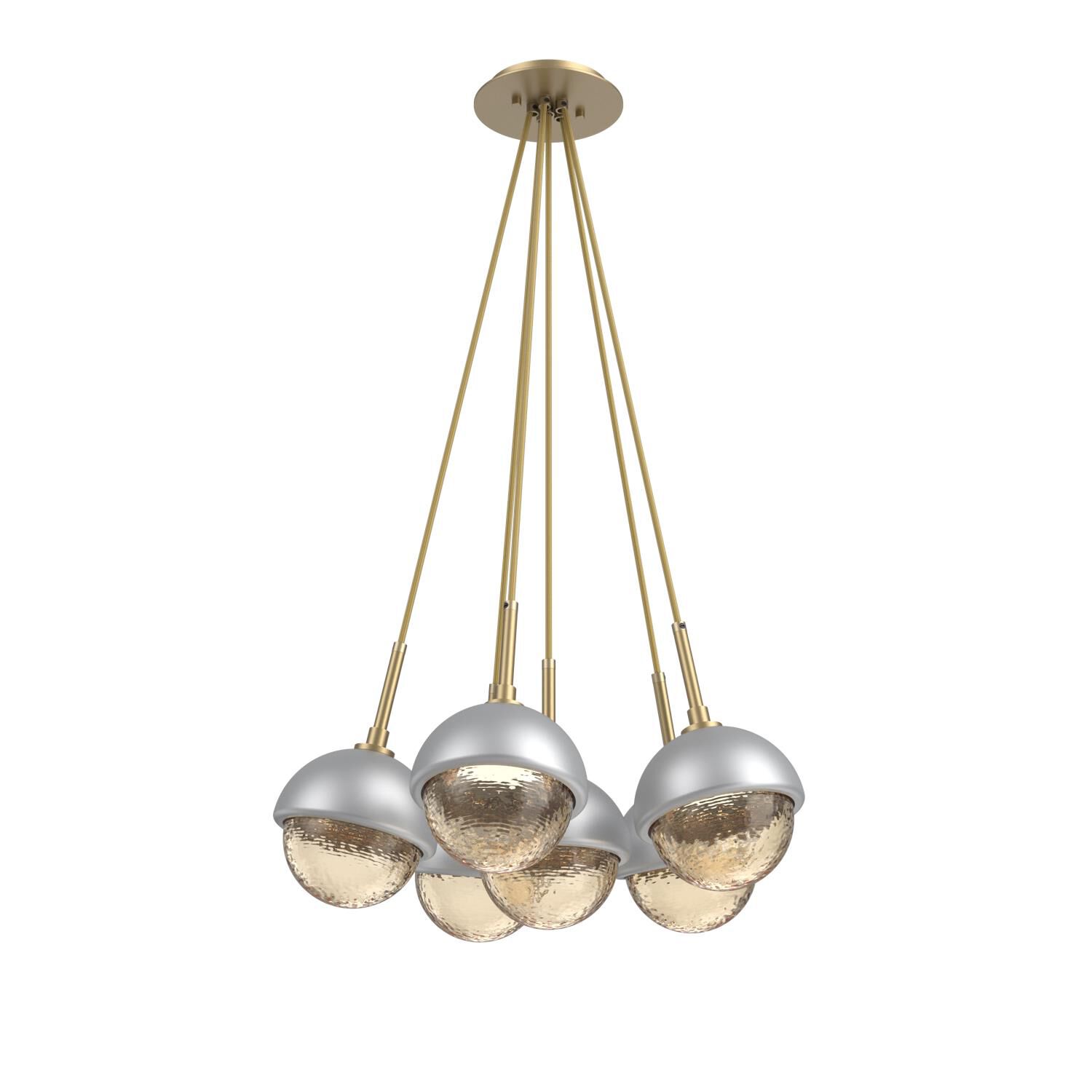 Levi Wilson Cabochon 19 Inch Multi Pendant Light by Hammerton Studio