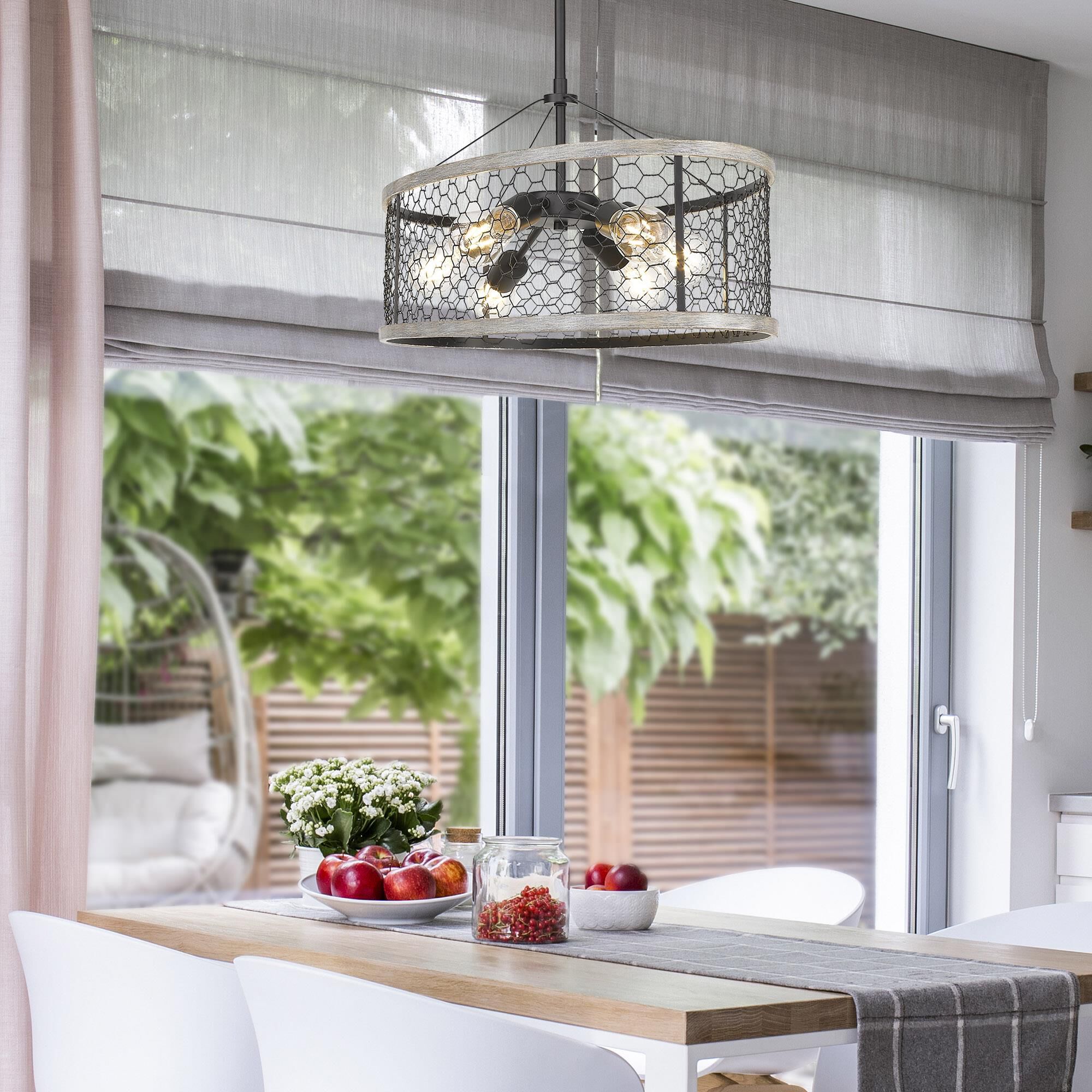 Bailey 36 Inch 6 Light Linear Suspension Light by Golden Lighting