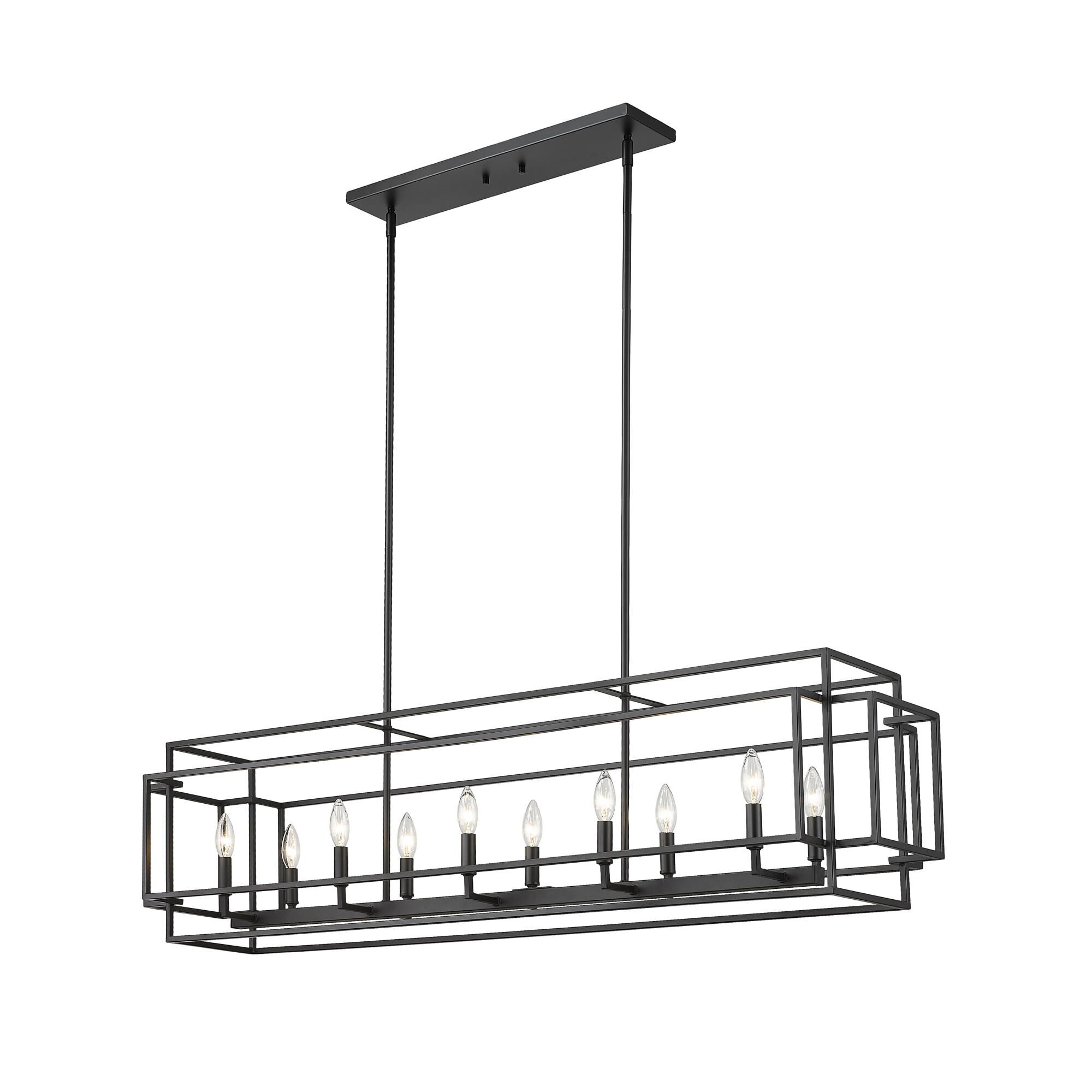 Titania 54 Inch 10 Light Linear Suspension Light by Z-Lite