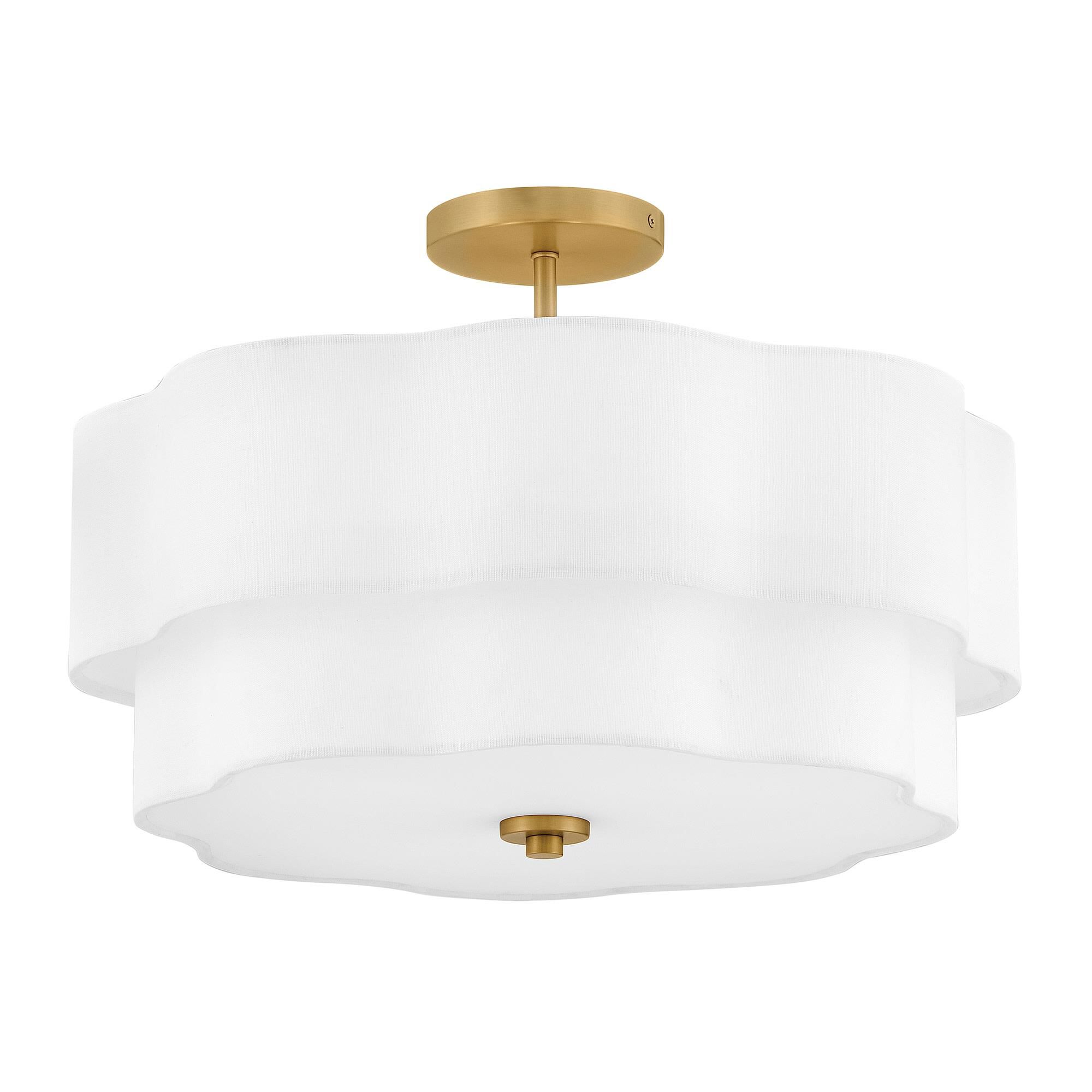 Gwen 20 Inch 4 Light Semi Flush Mount,