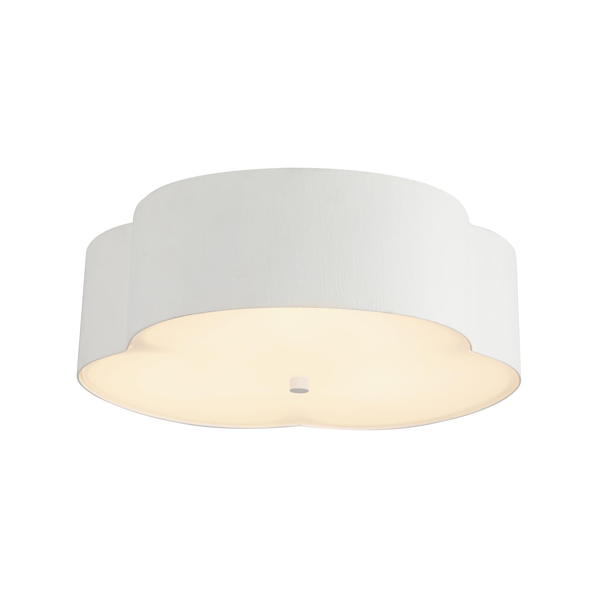 Shown in Antique White finish and Frosted Diffuser glass