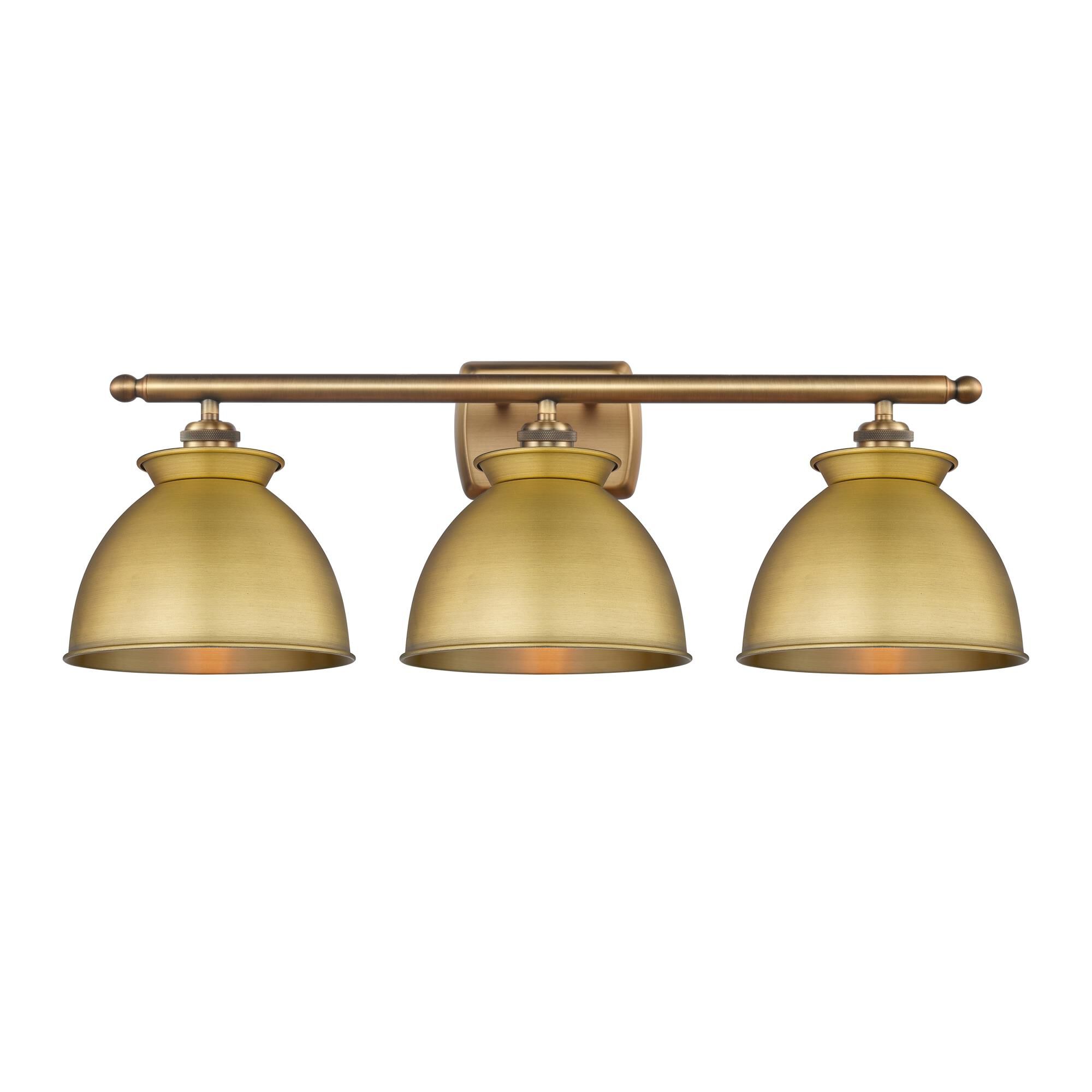 Shown in Brushed Brass finish and Brushed Brass shade