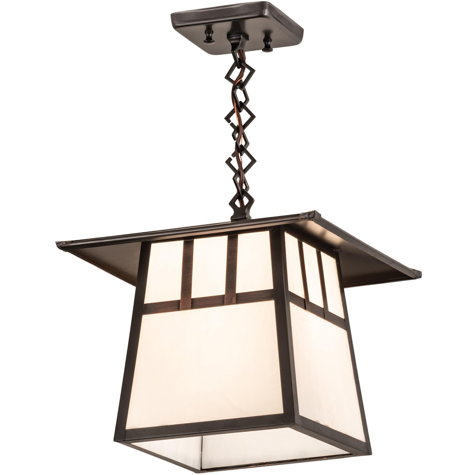 Stillwater Double Bar Mission 163 Inch Large Pendant by Meyda Lighting