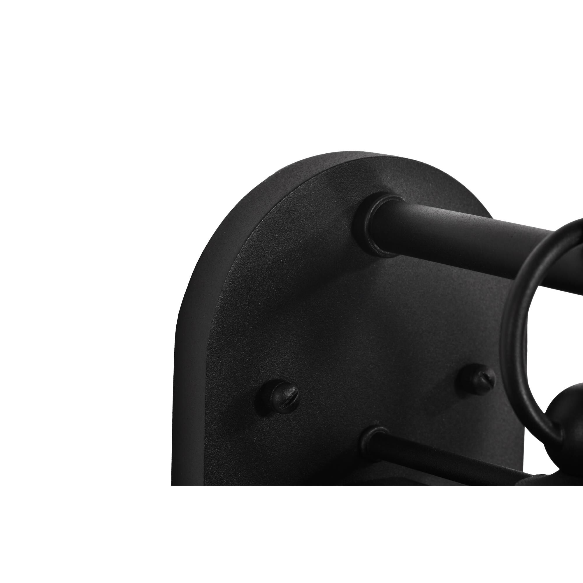 Shown in Matte Black finish and Clear Seeded glass