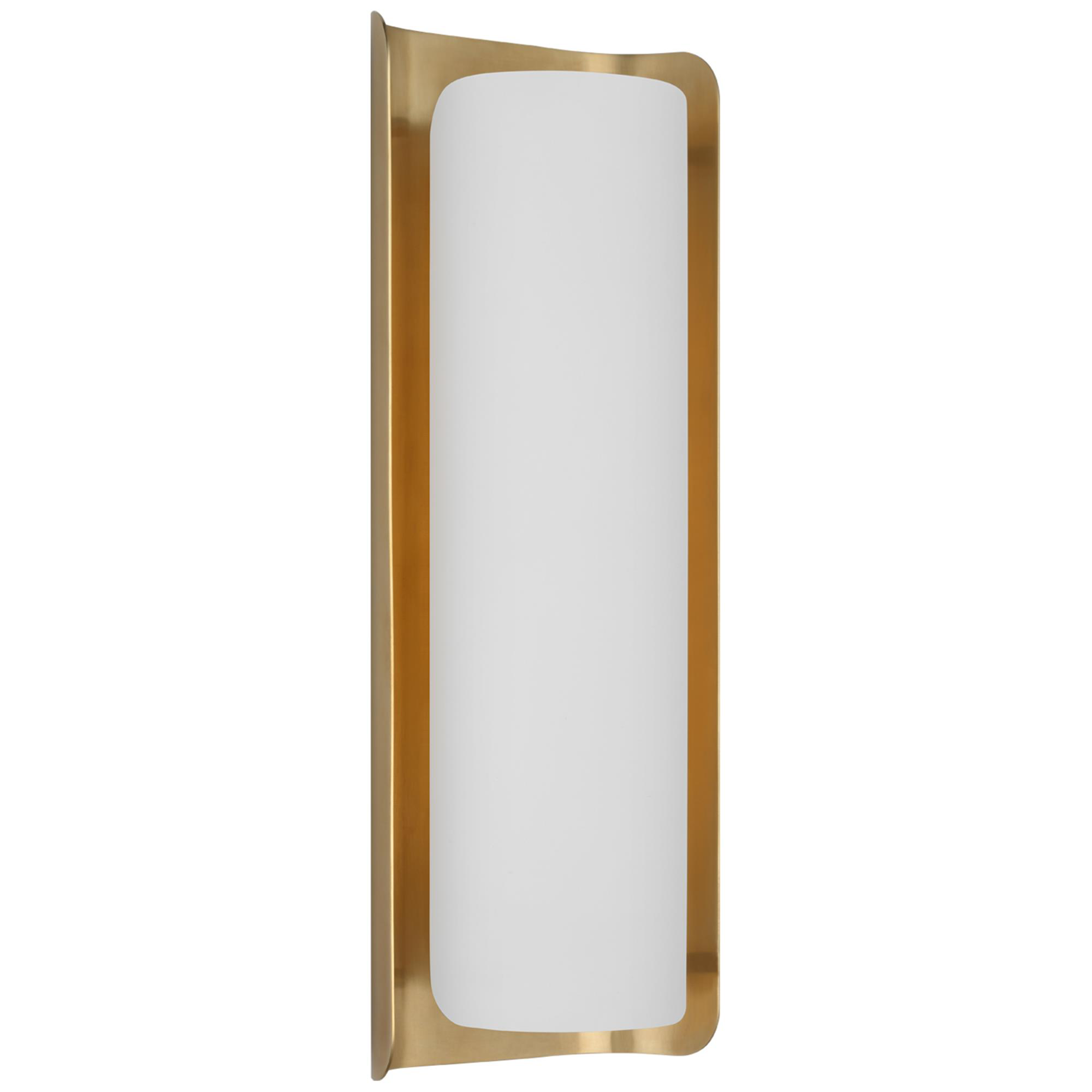 Shown in Hand-Rubbed Antique Brass and White finish