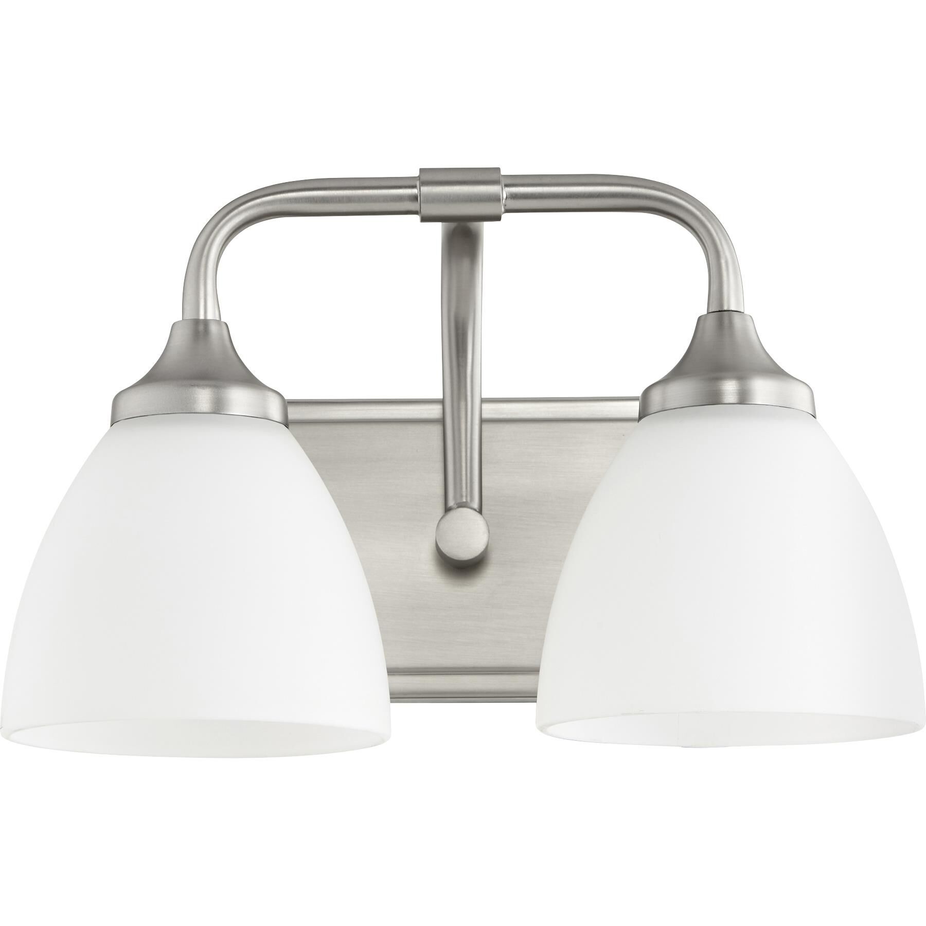 Shown in Satin Nickel finish and Satin Opal shade