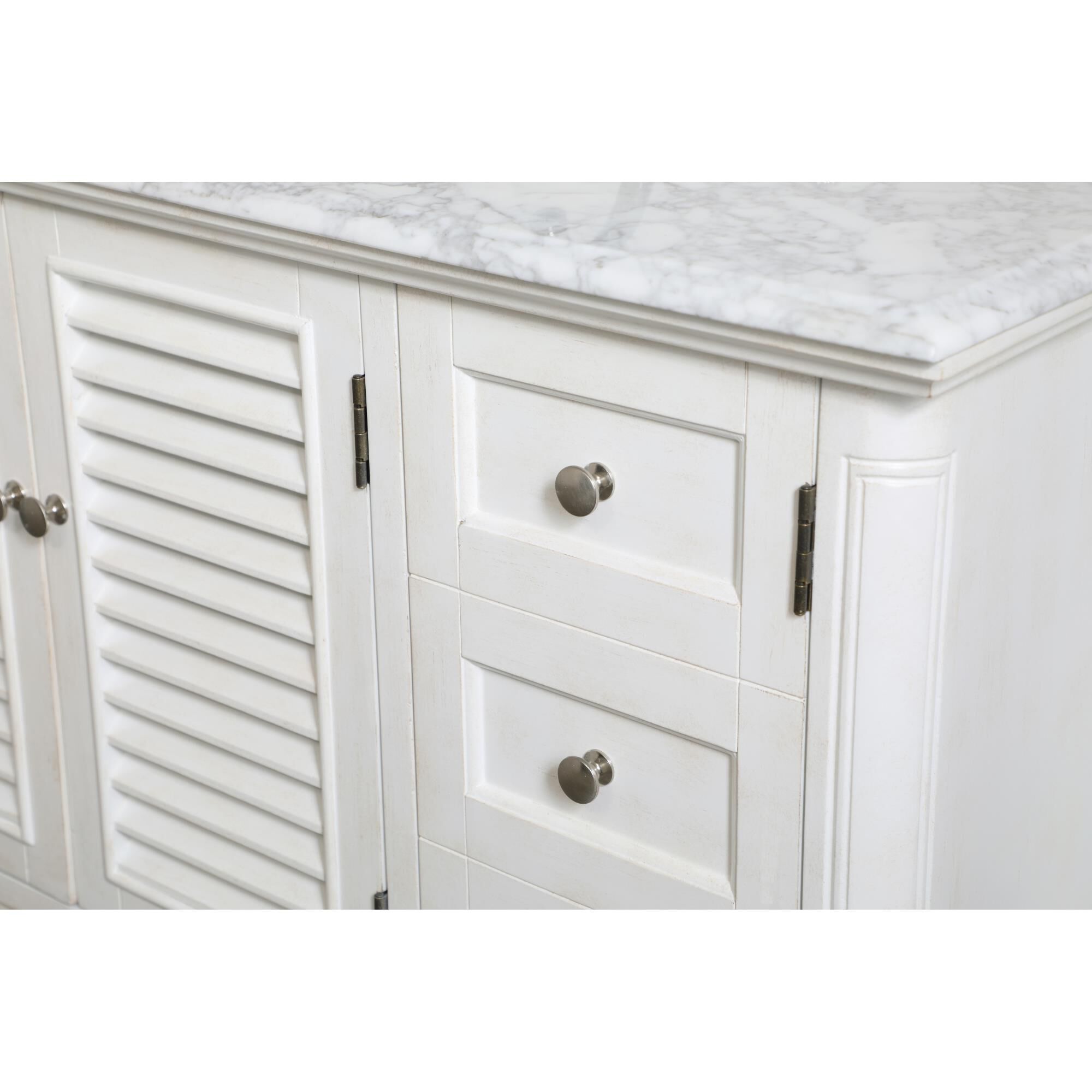 Shown in Antique White finish