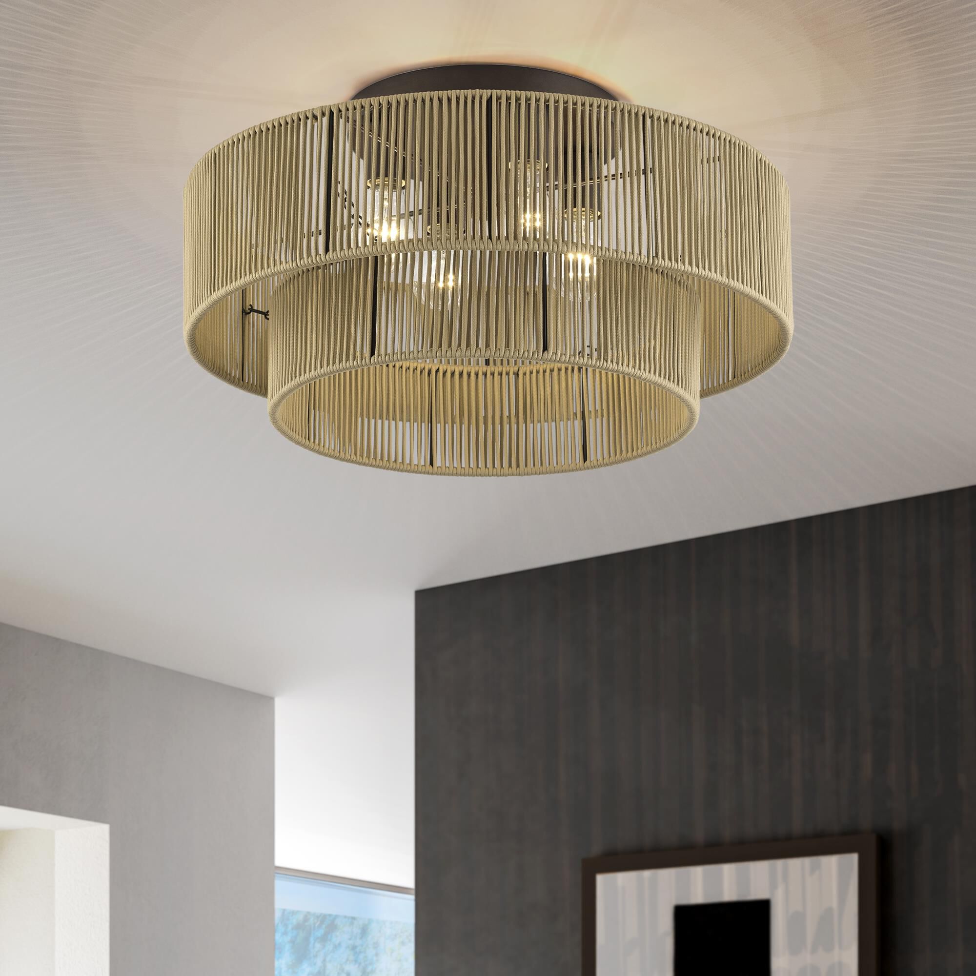 Acordia 21 Inch Semi Flush Mount by Livex Lighting