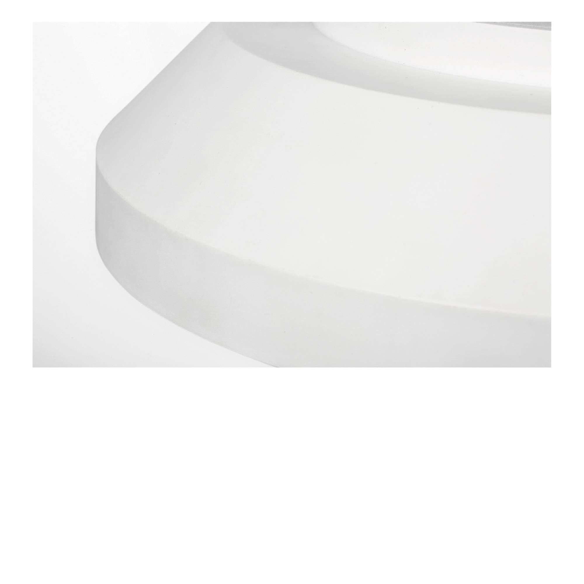 Shown in Matte White finish and White Acrylic shade