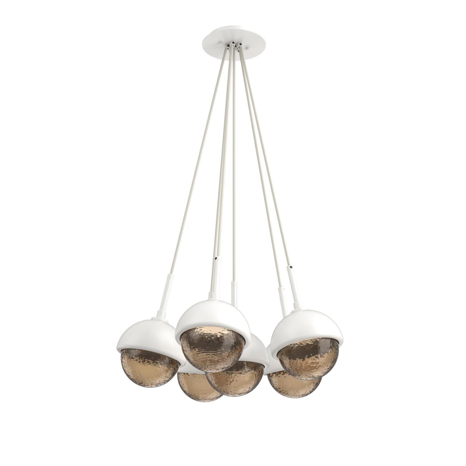 Levi Wilson Cabochon 19 Inch Multi Pendant Light by Hammerton Studio