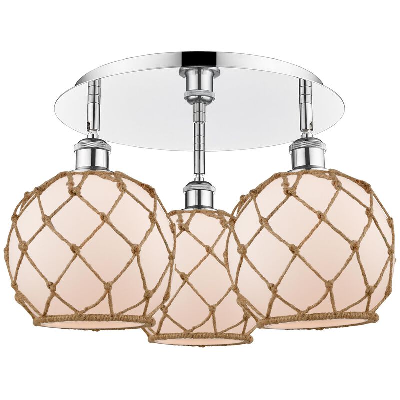 Bruno Marashlian Farmhouse Rope 20 Inch Flush Mount by Innovations Lighting
