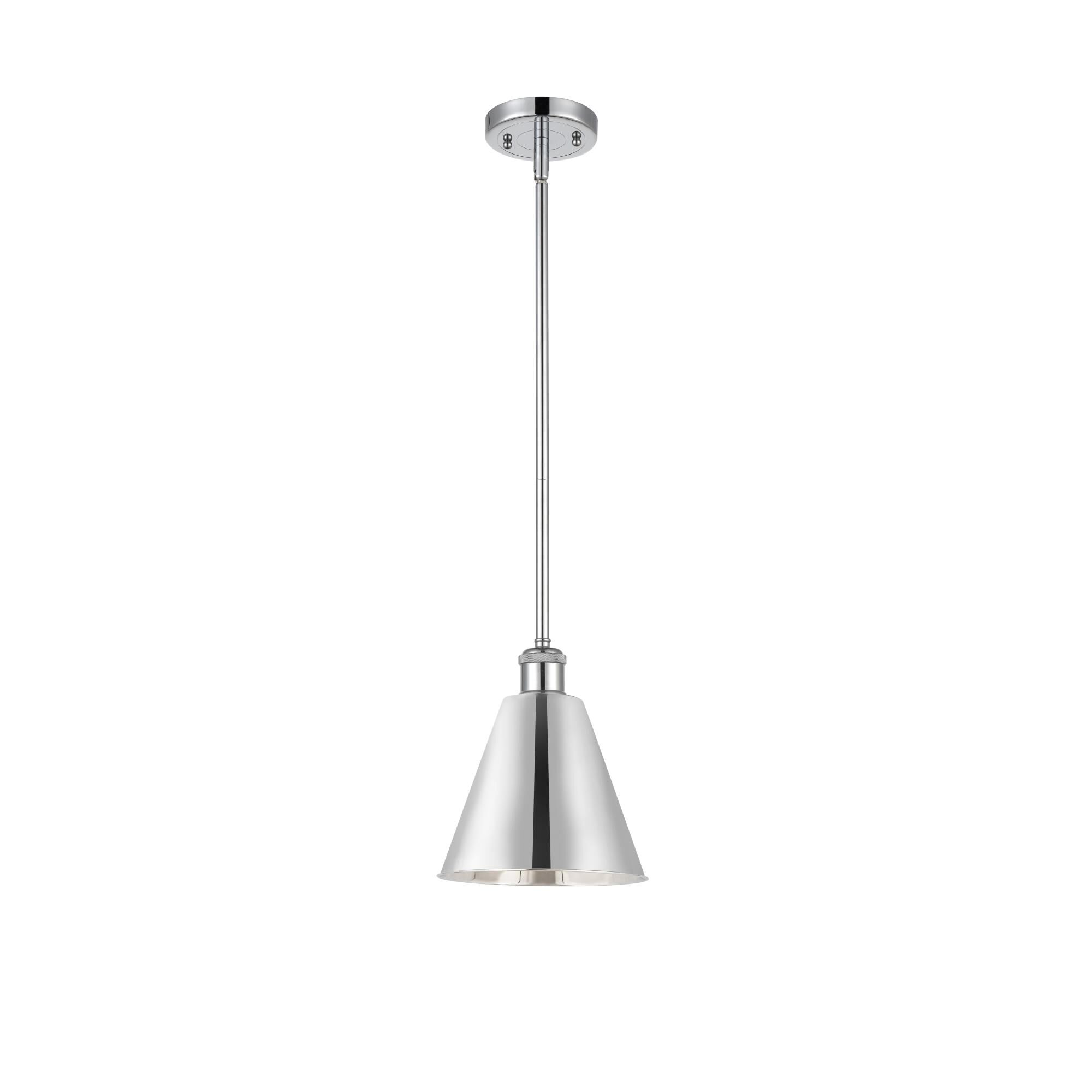 Shown in Polished Chrome finish and Polished Chrome Ballston Cone shade