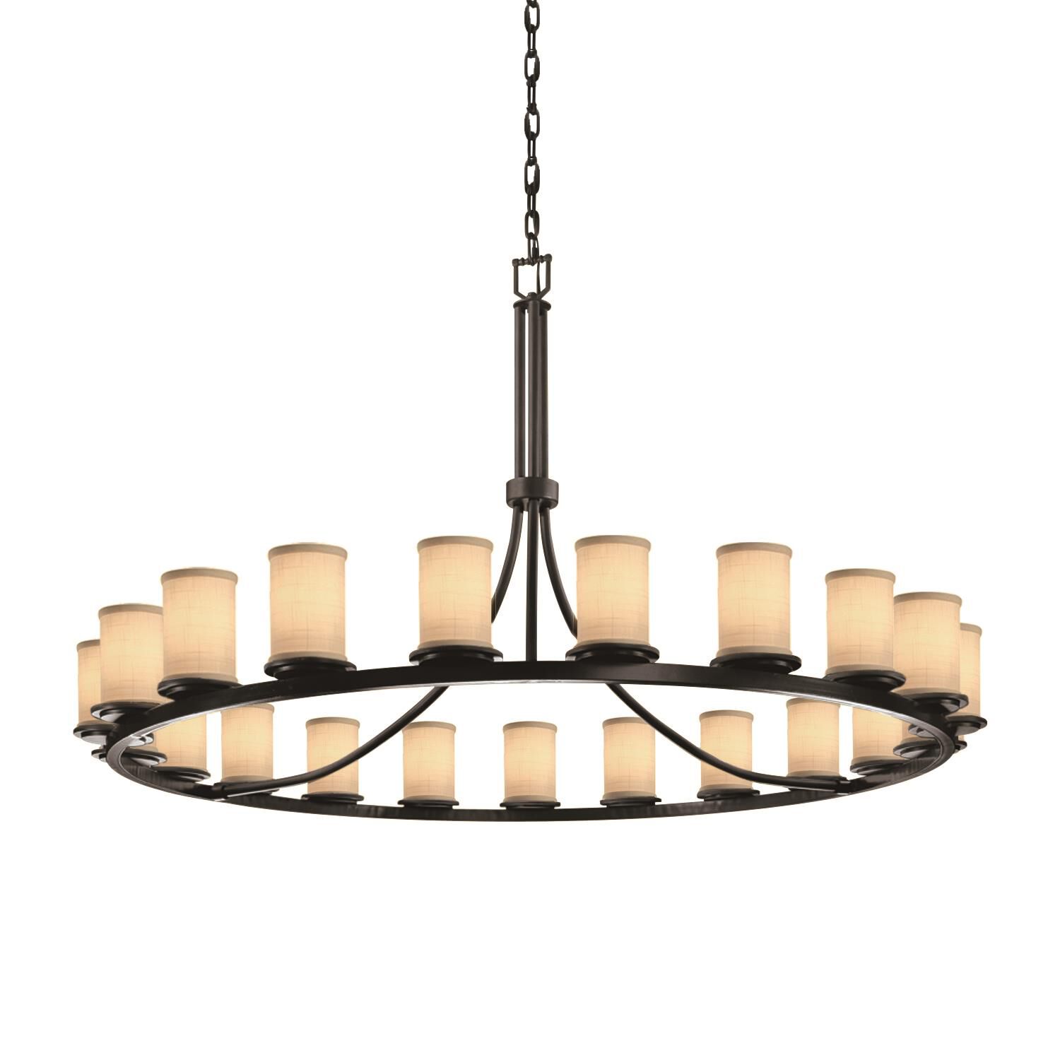 Textile Chandelier by Justice Design Group