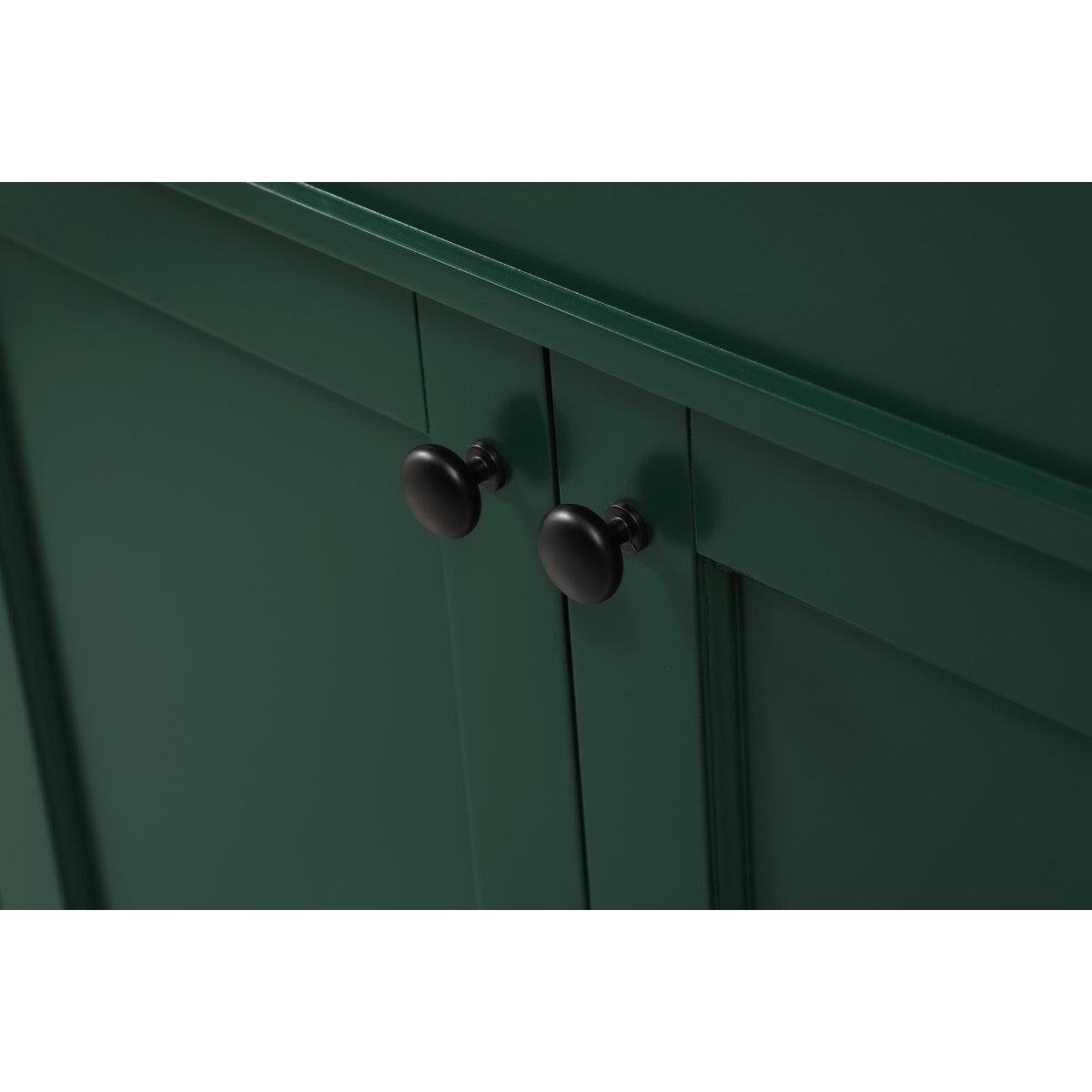 Shown in Green finish and Double Bathroom Vanity accent