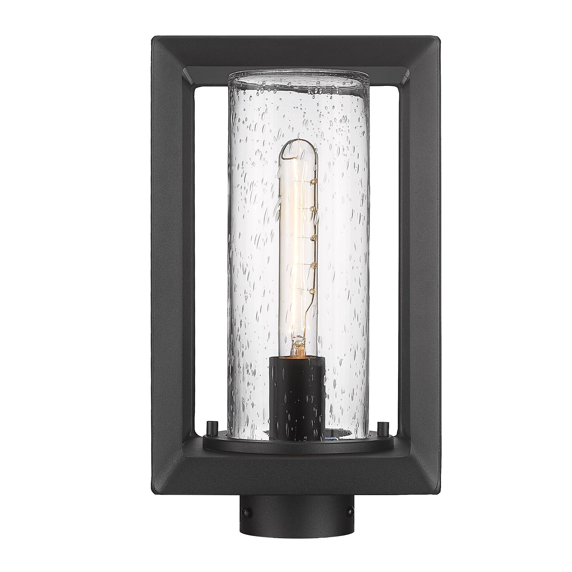 Smyth 13 Inch Outdoor Post Lamp by Golden Lighting