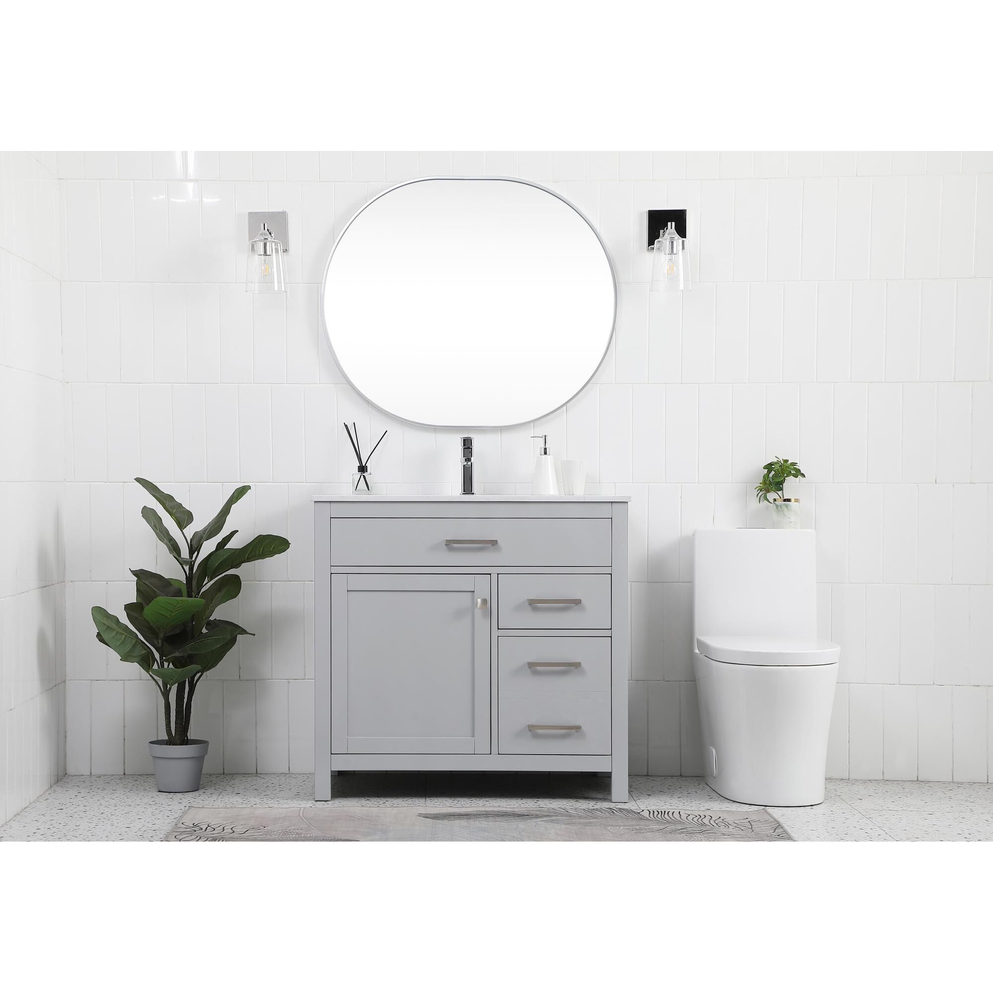 Lewis 36 Inch Bath Vanity by Elegant Decor