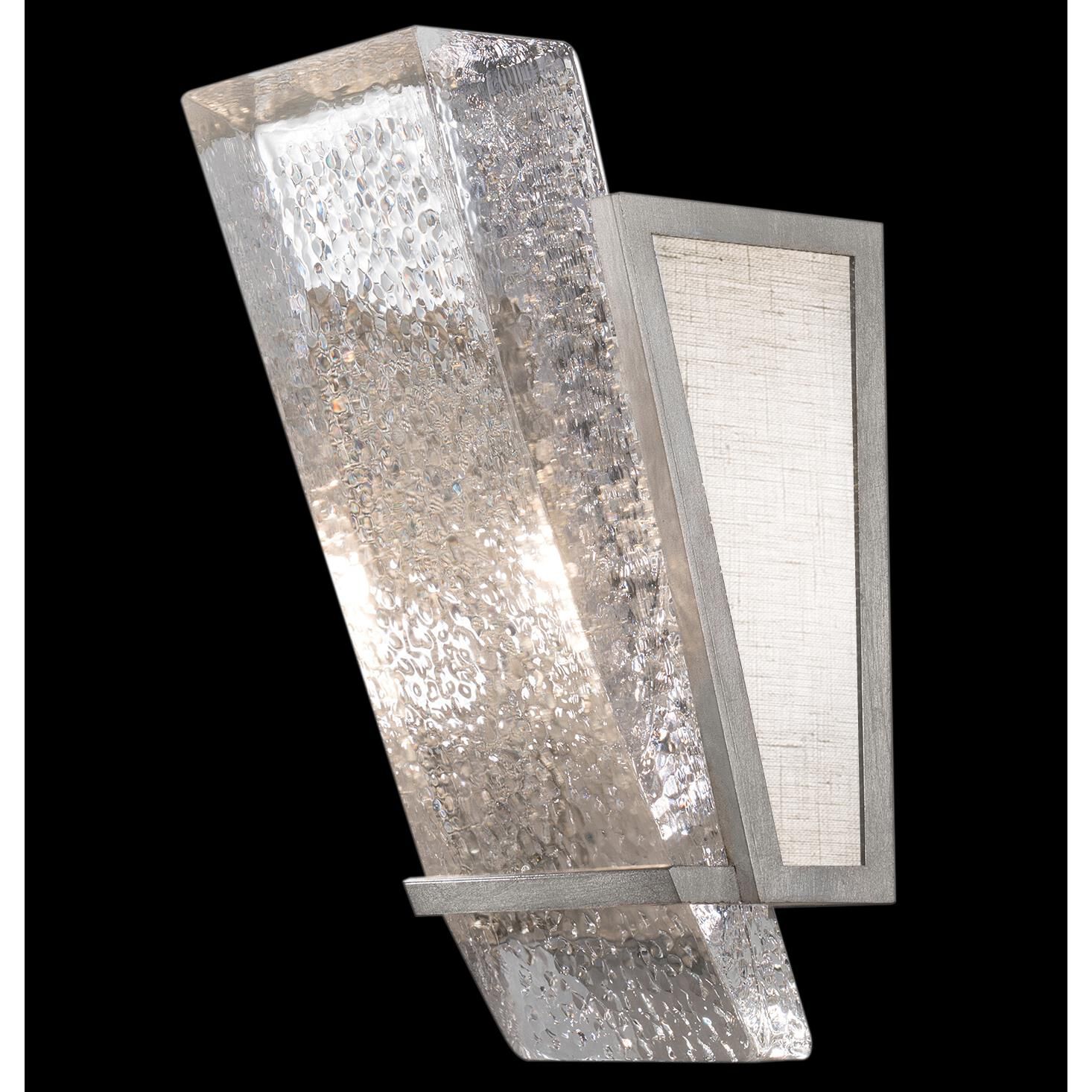 Shown in Silver finish and False crystal and True glass