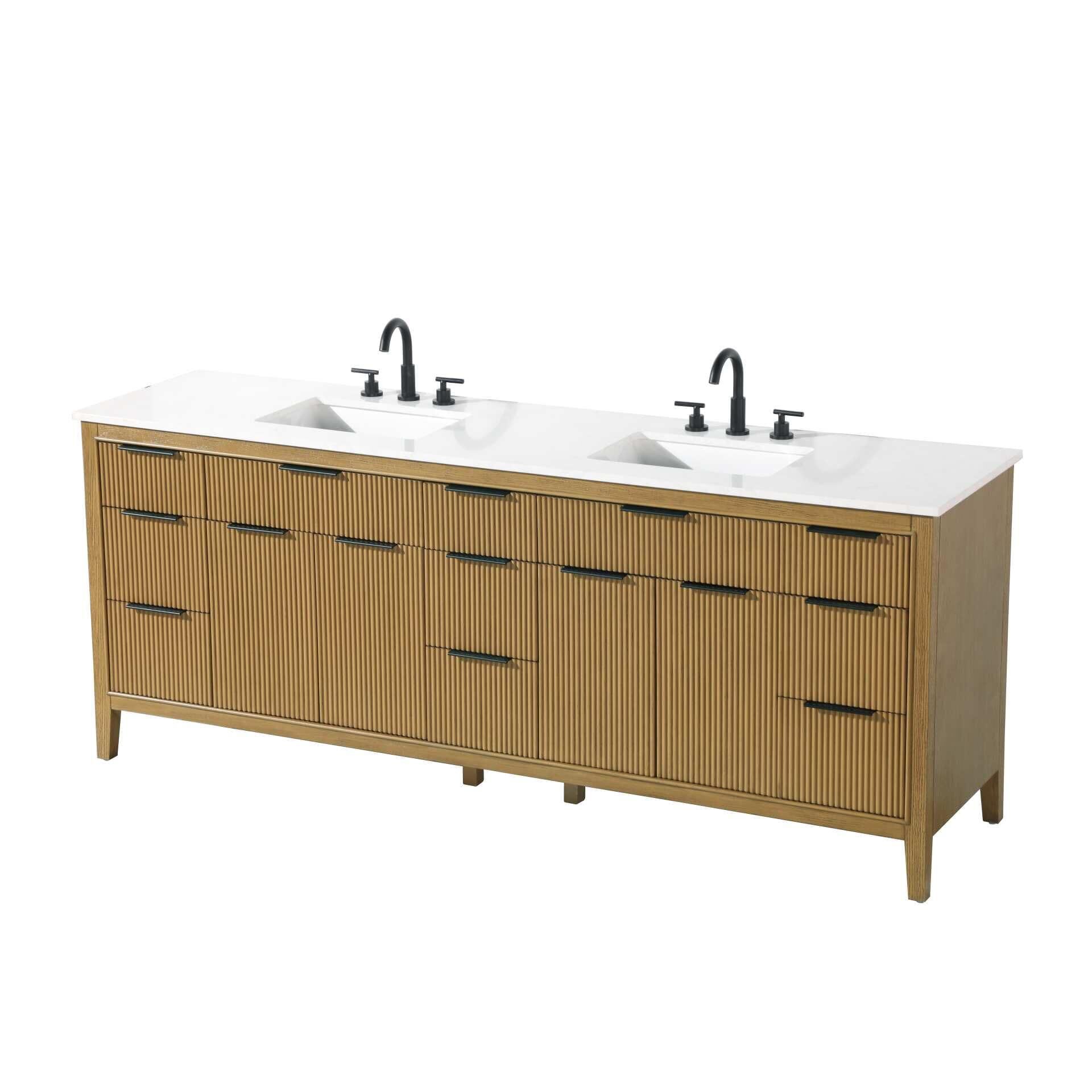 Langston 84 Inch Bath Vanity by Elegant Decor