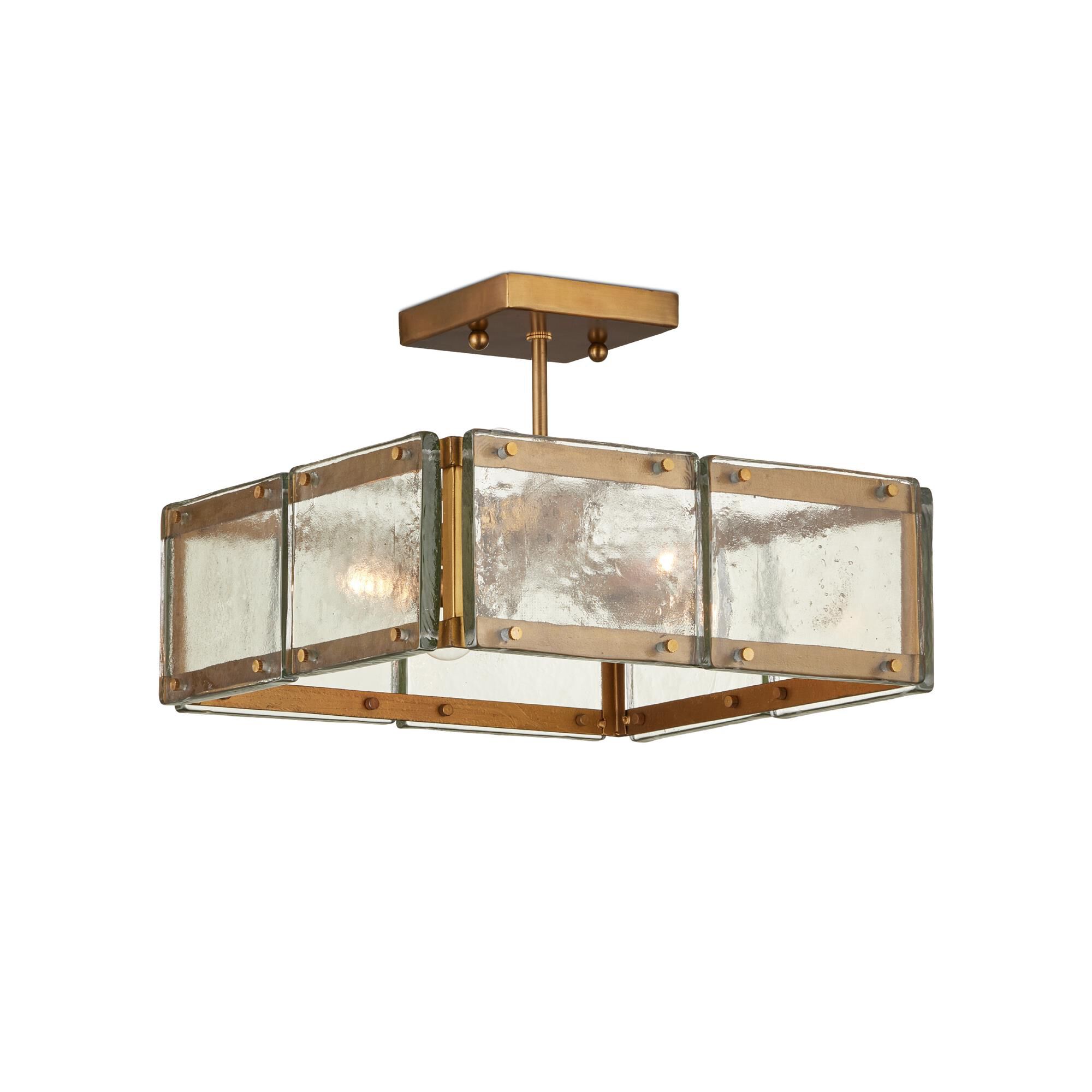 Shown in Clear/Antique Brass finish