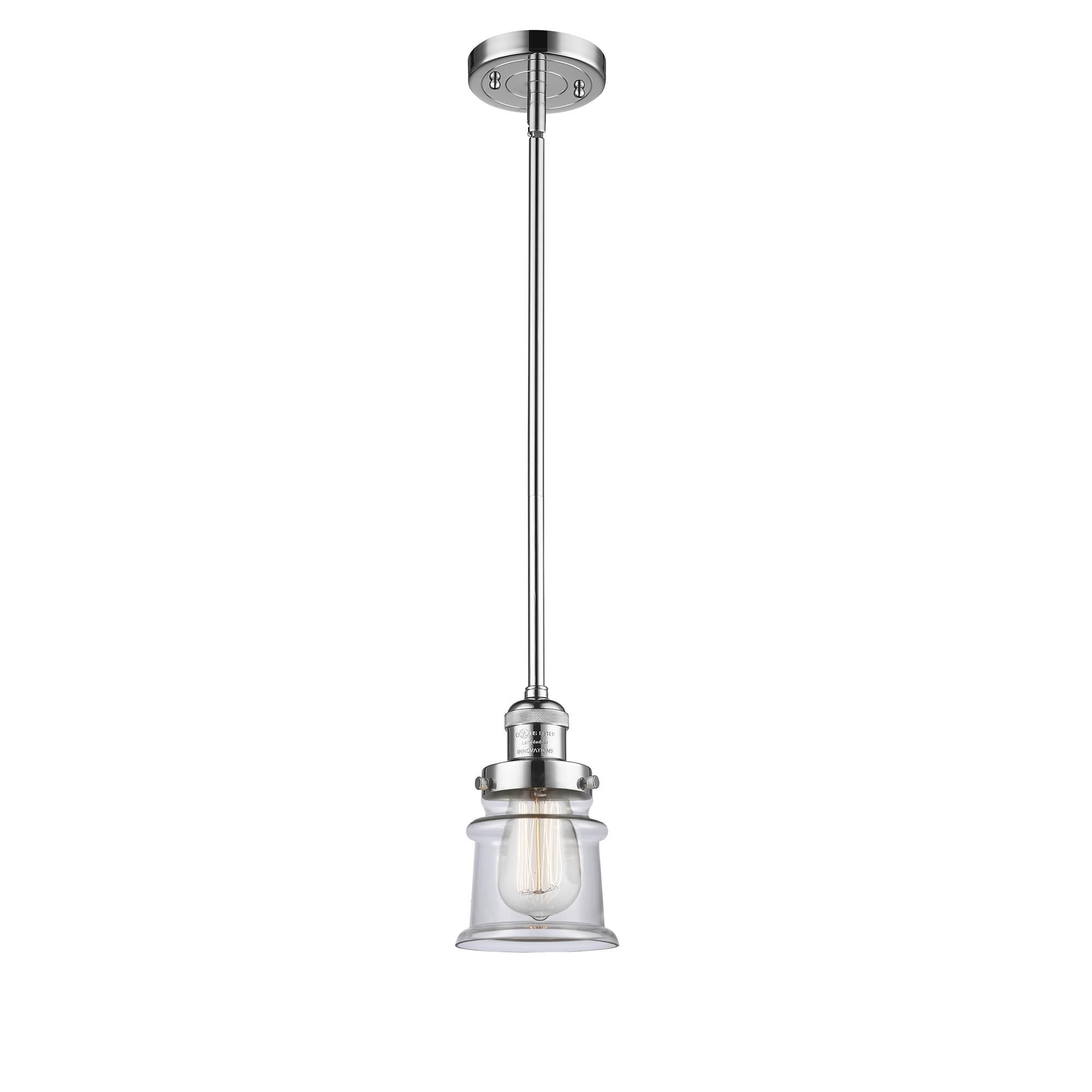 Shown in Polished Chrome finish and Clear glass