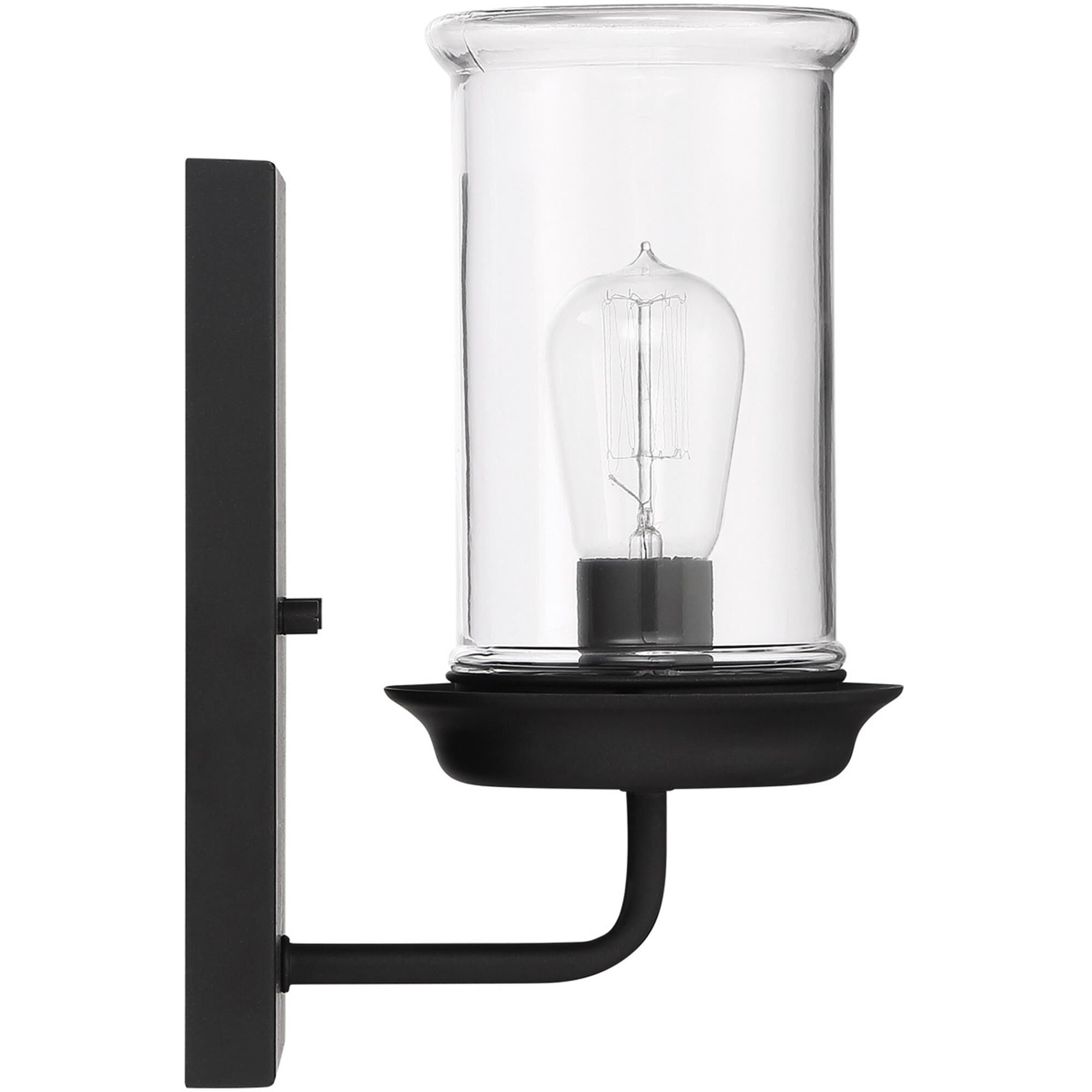 Shown in Espresso finish and Clear glass