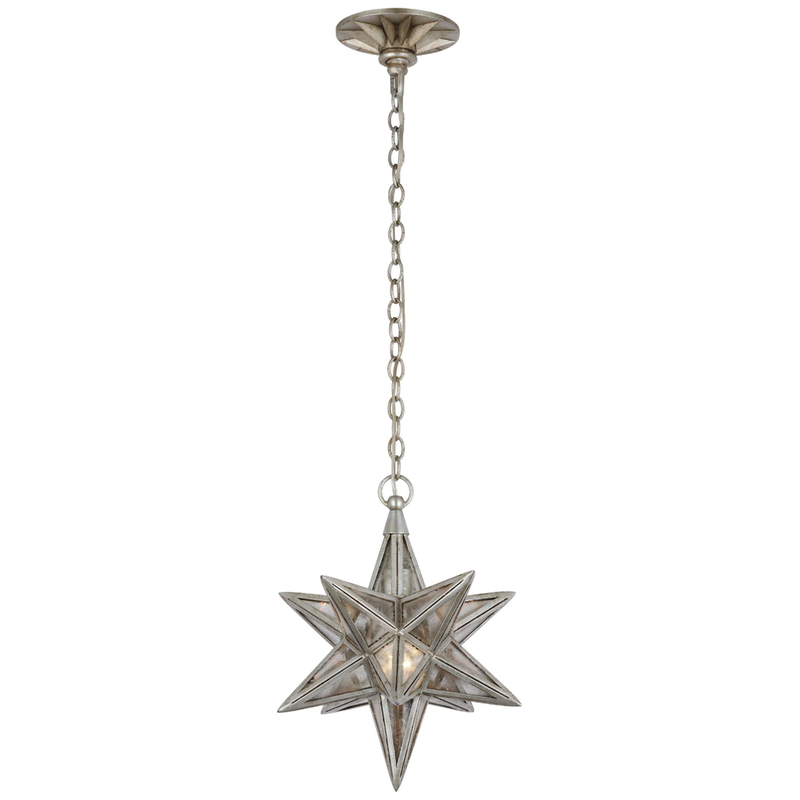 Visual Comfort Signature Collection Chapman & Myers Moravian Star 15 Inch Tall LED Outdoor Hanging Lantern