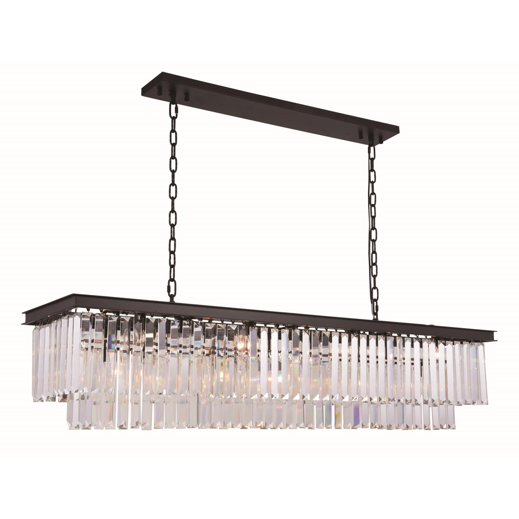 Shown in Matte Black finish and Royal Cut crystal and Clear accent