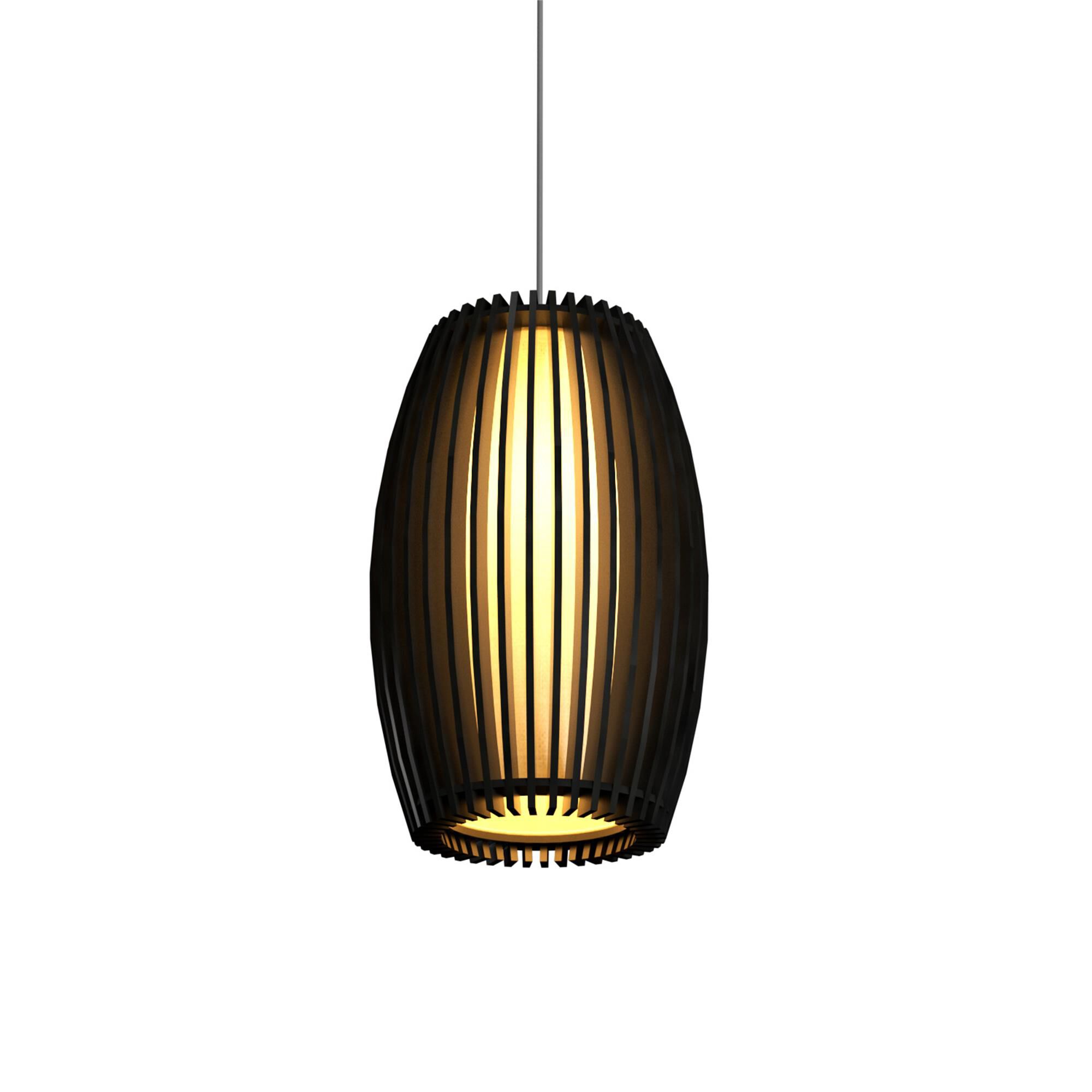 Shown in Charcoal finish and Black and White Raw Cotton shade