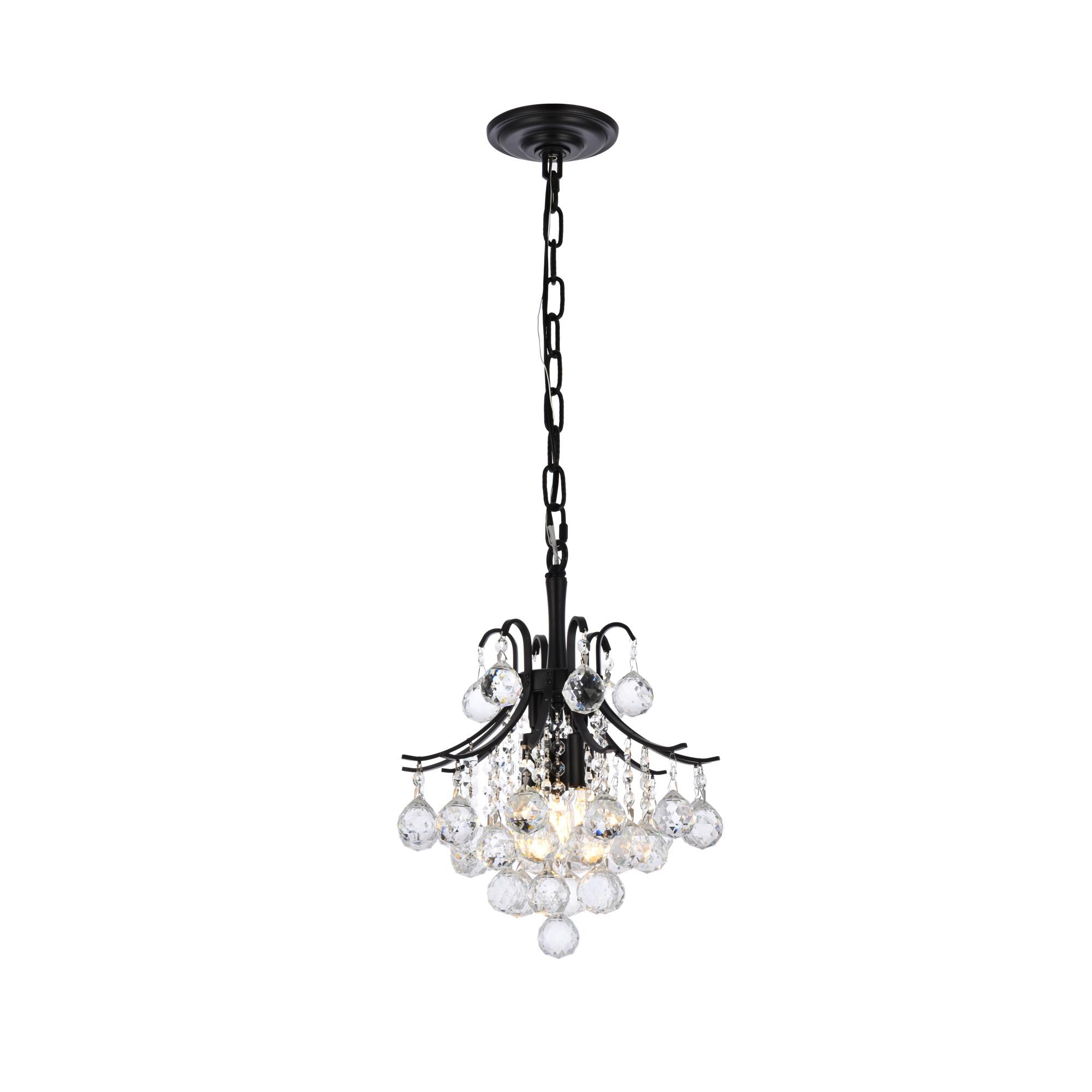 Toureg 12 Inch 3 Light Mini Chandelier by Elegant Lighting