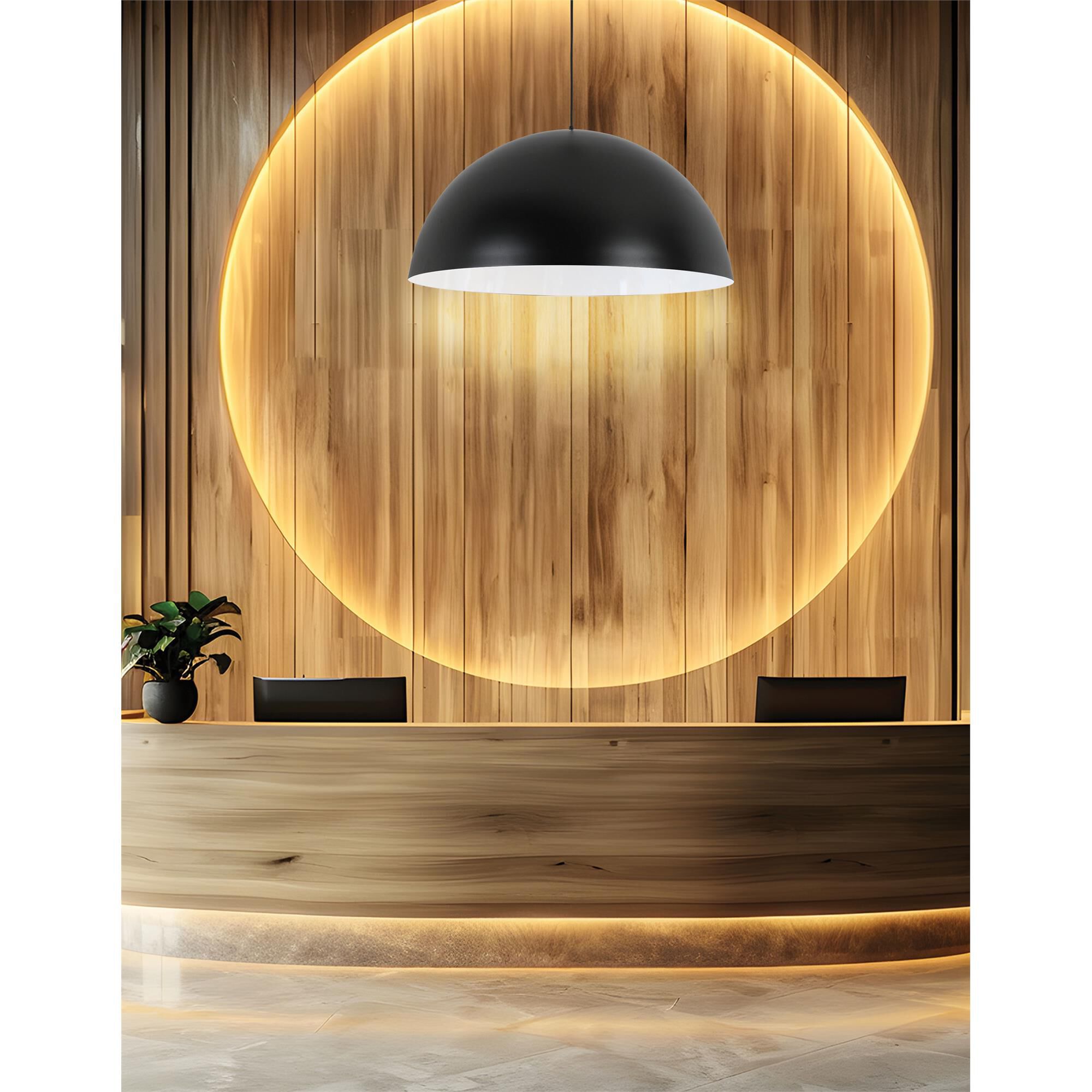 Shown in Matte Black finish and Matte Black and White shade