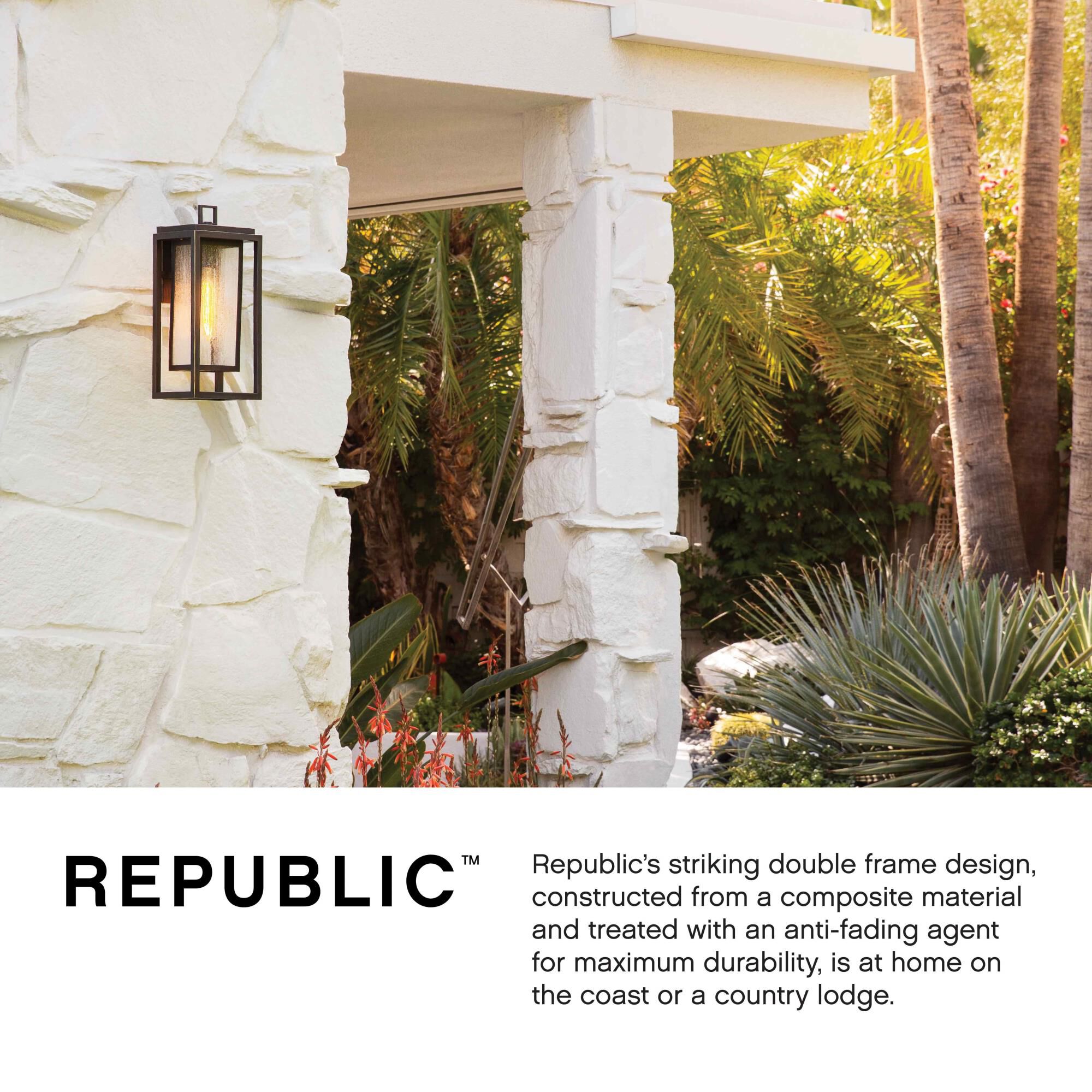 Republic 16 Inch Tall Outdoor Hanging Lantern by Hinkley Lighting
