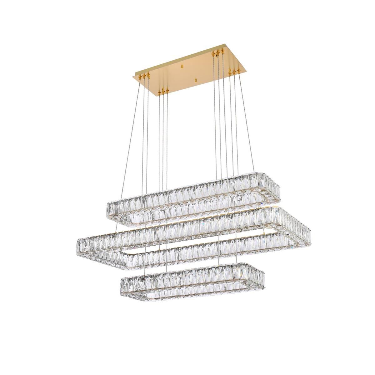 Shown in Gold finish and Clear Royal Cut crystal