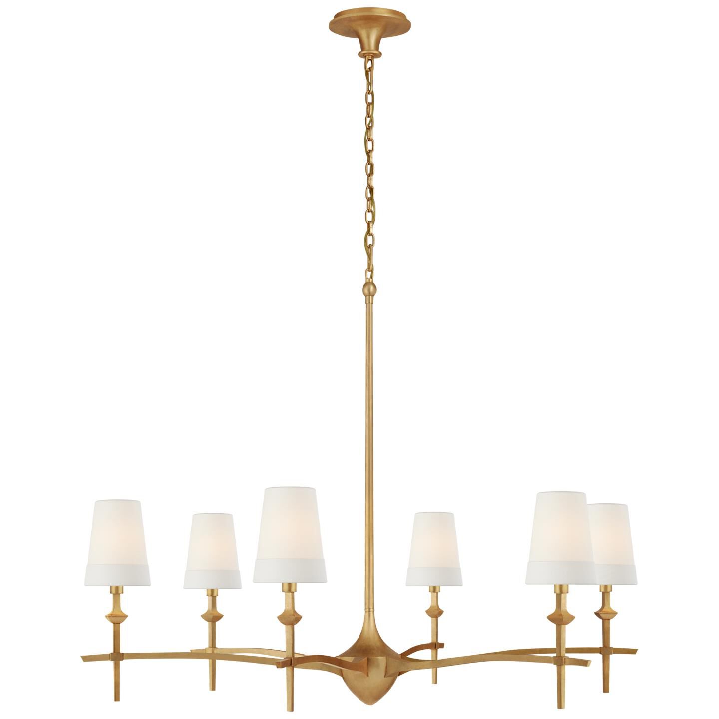 Thomas O'Brien Pippa 46 Inch 6 Light Chandelier by Visual Comfort Signature Collection