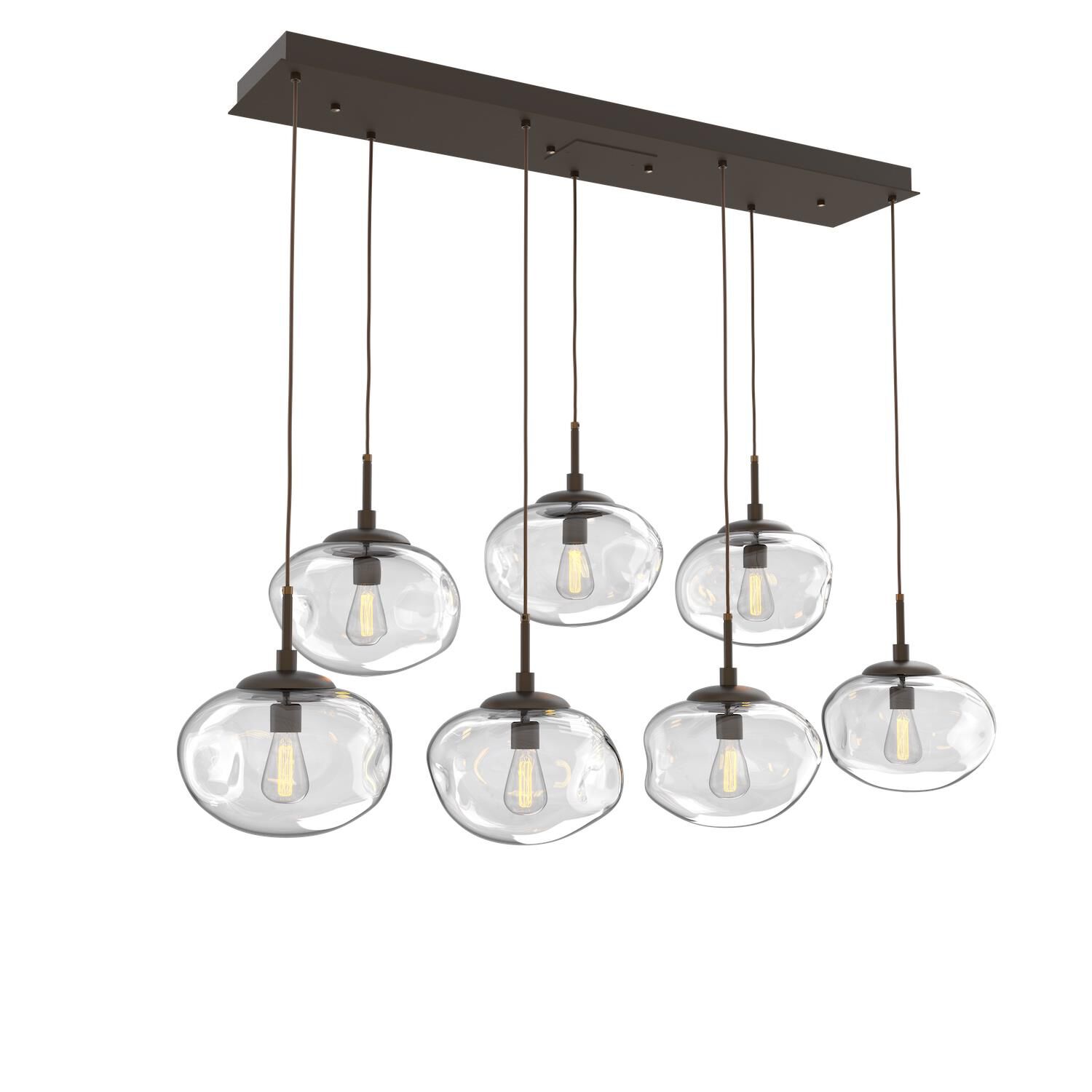 Levi Wilson Nebula 50 Inch 7 Light Linear Suspension Light by Hammerton Studio