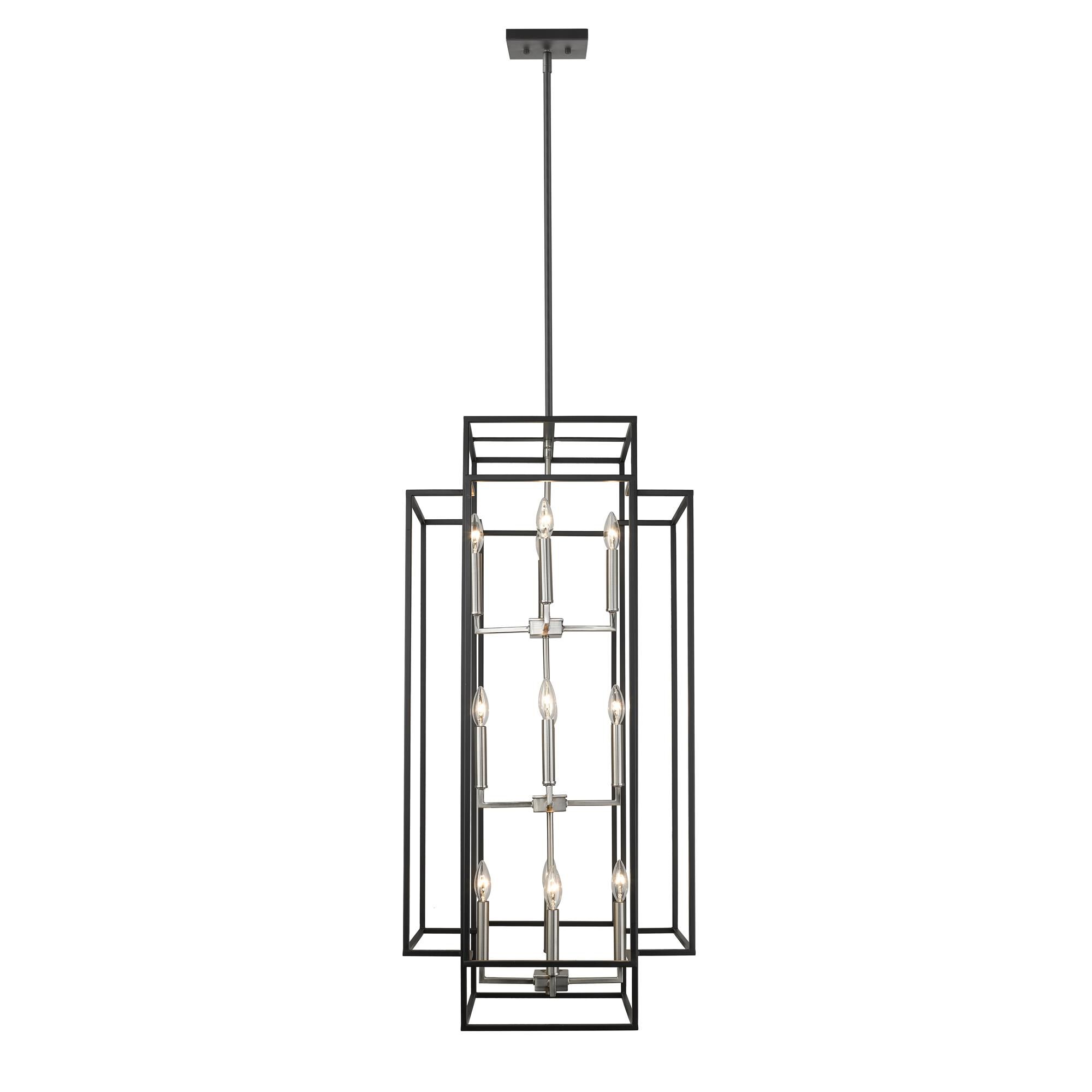 Shown in Black + Brushed Nickel finish and --- glass and --- shade