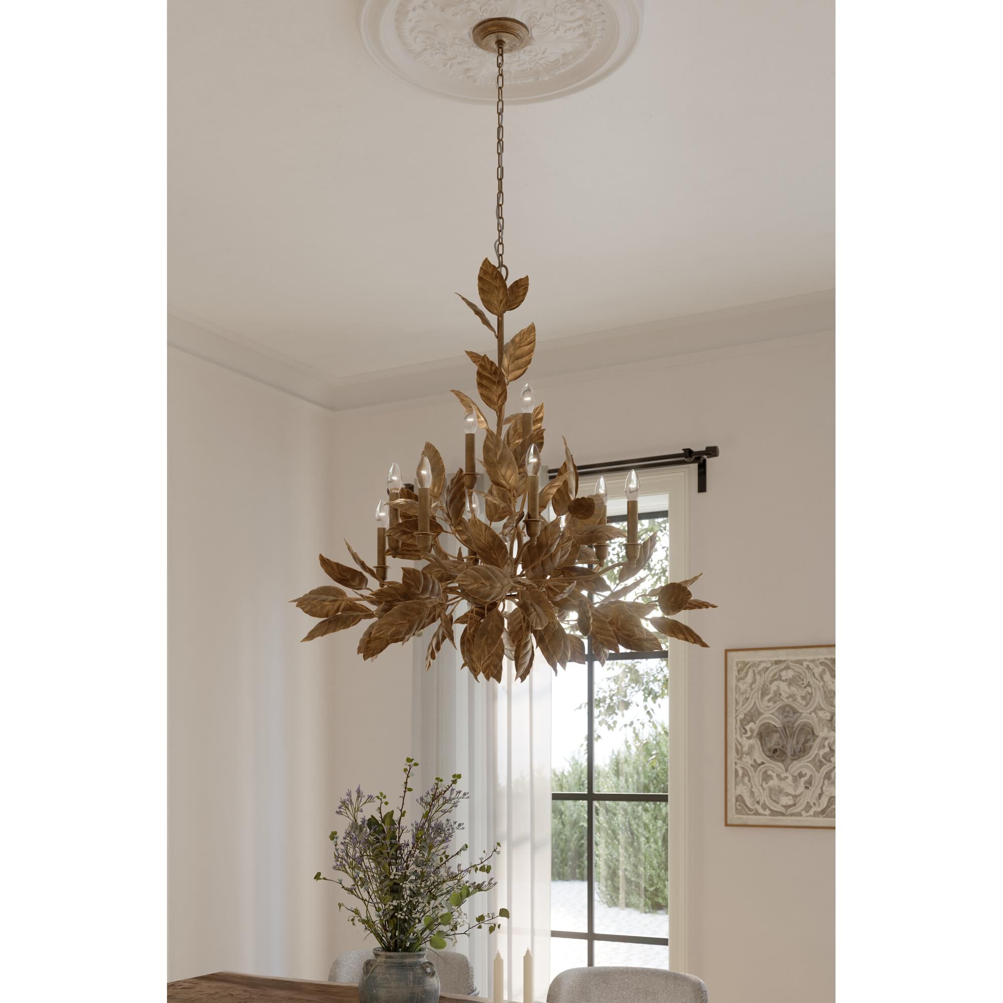 Shown in Weathered Gold finish