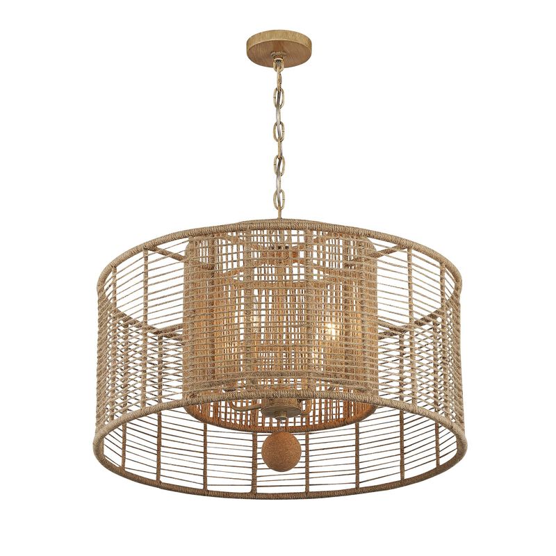 Jayna 25 Inch 4 Light Chandelier by Crystorama
