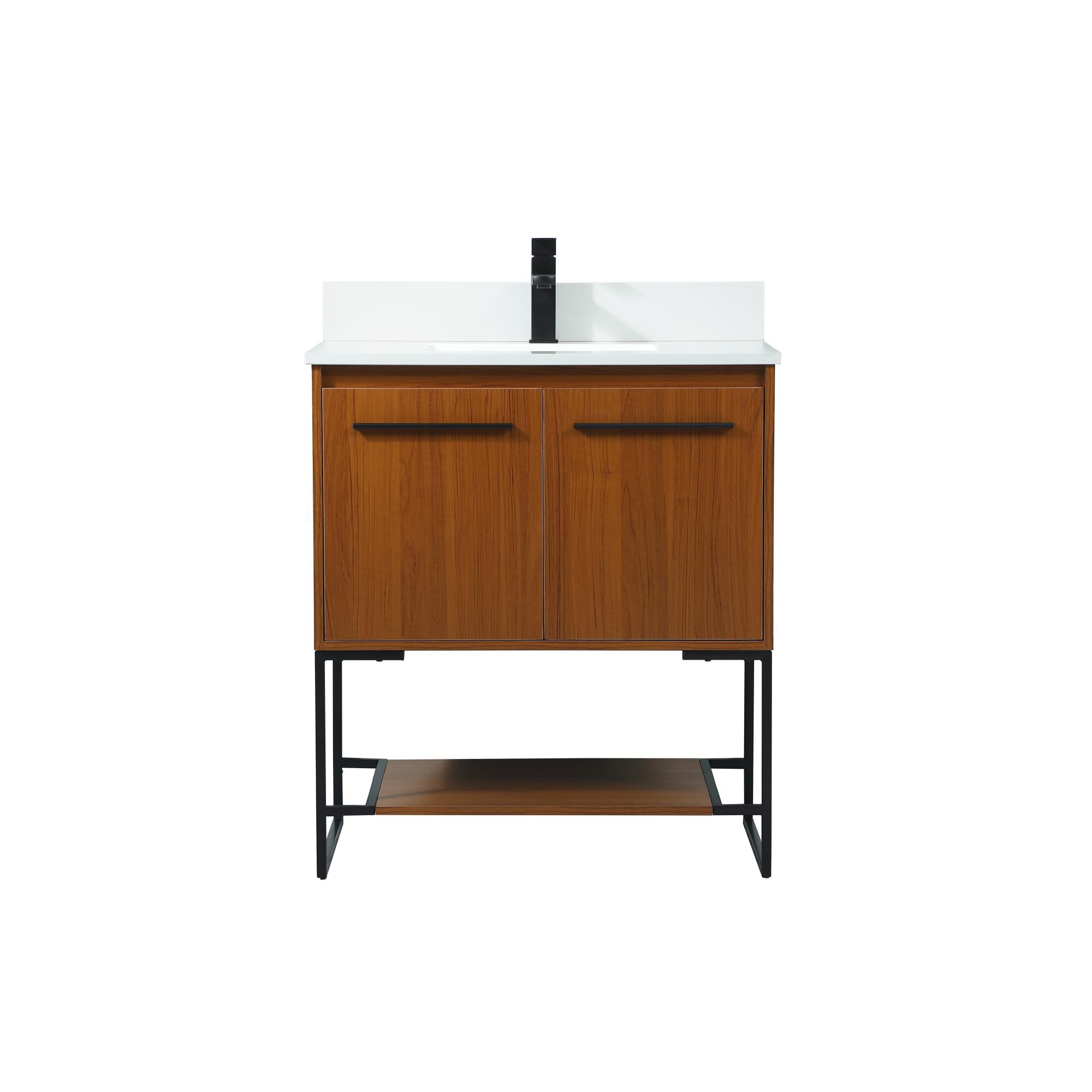 Shown in Teak finish