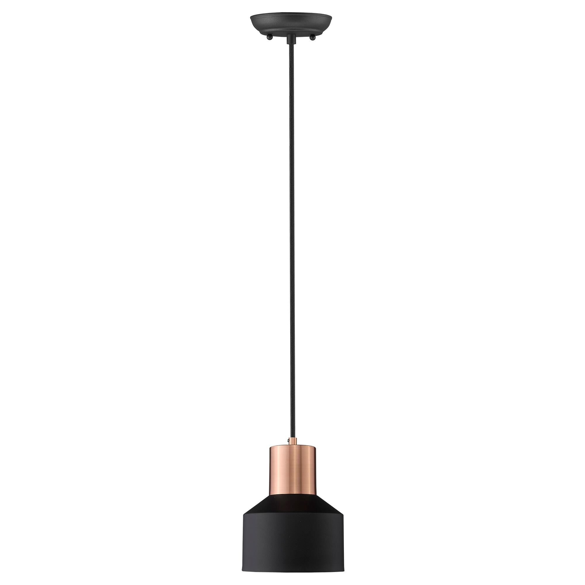 Shown in Matte Black finish and Matte Black glass and Black Metal Drum shade