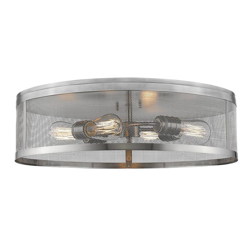Meshsmith 21 Inch 4 Light Flush Mount by Z-Lite