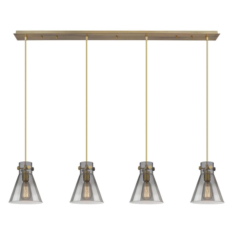 Bruno Marashlian Newton Cone 51 Inch 4 Light Linear Suspension Light by Innovations Lighting