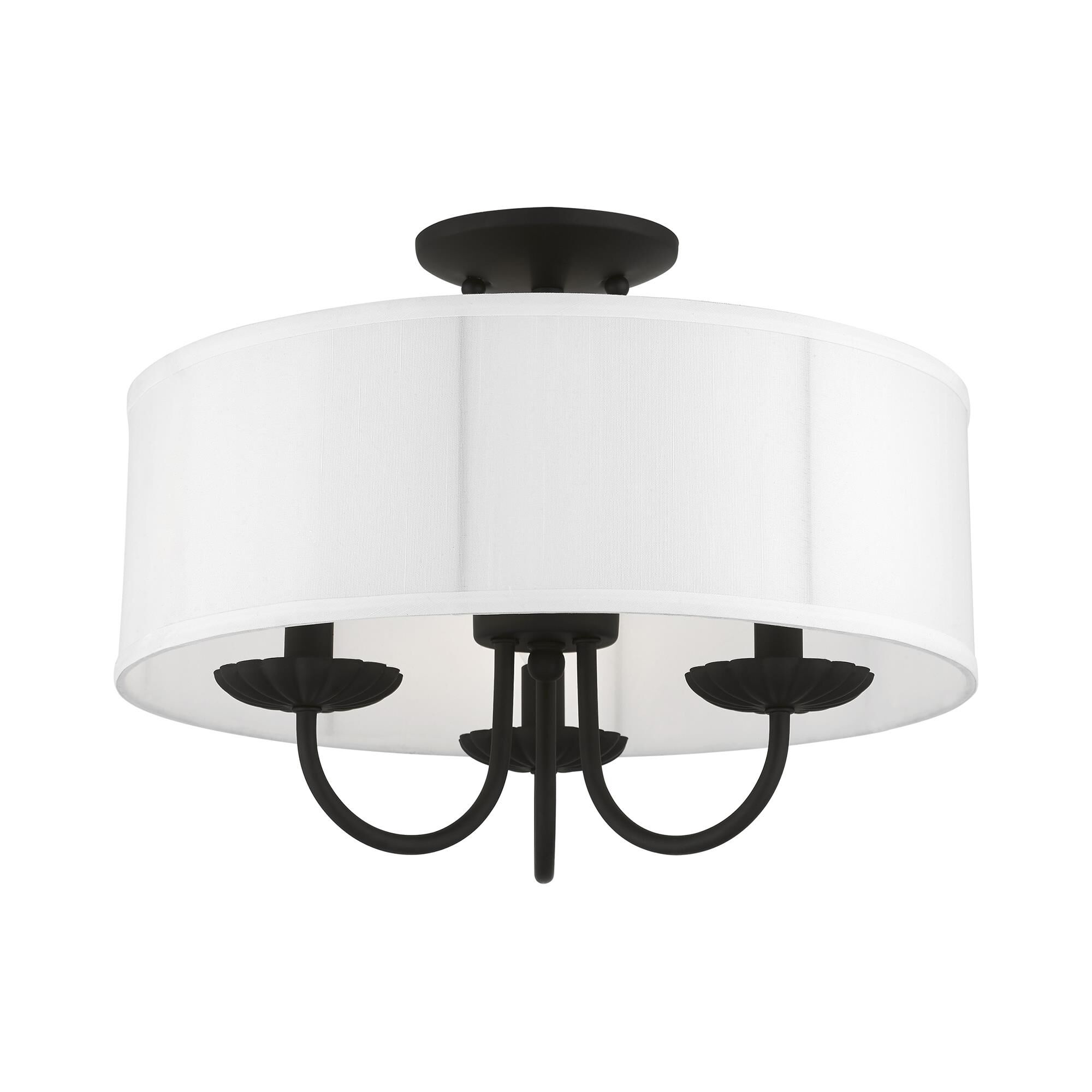 Brookdale 3 Light Semi Flush Mount by Livex Lighting
