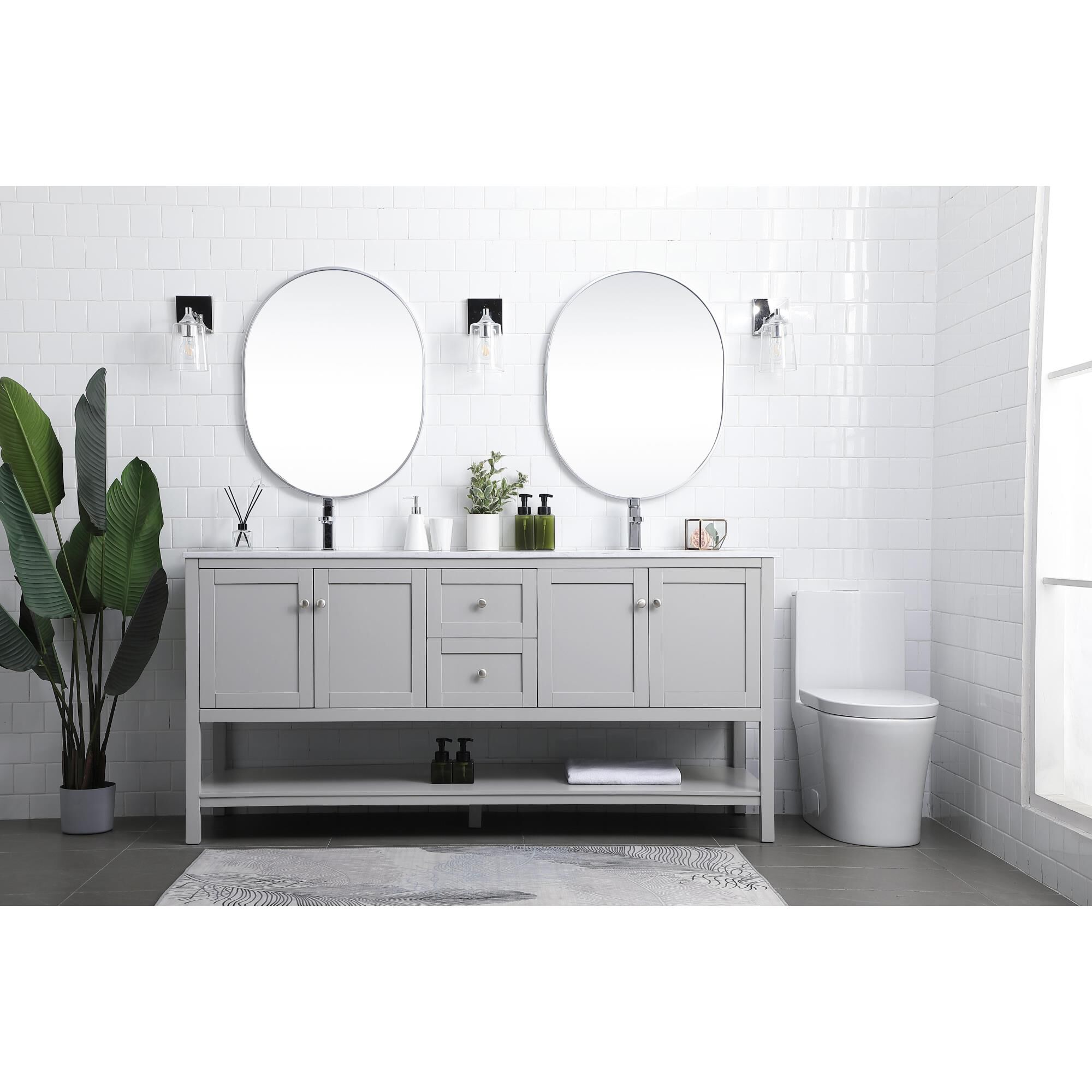 Heath 72 Inch Bath Vanity by Elegant Decor