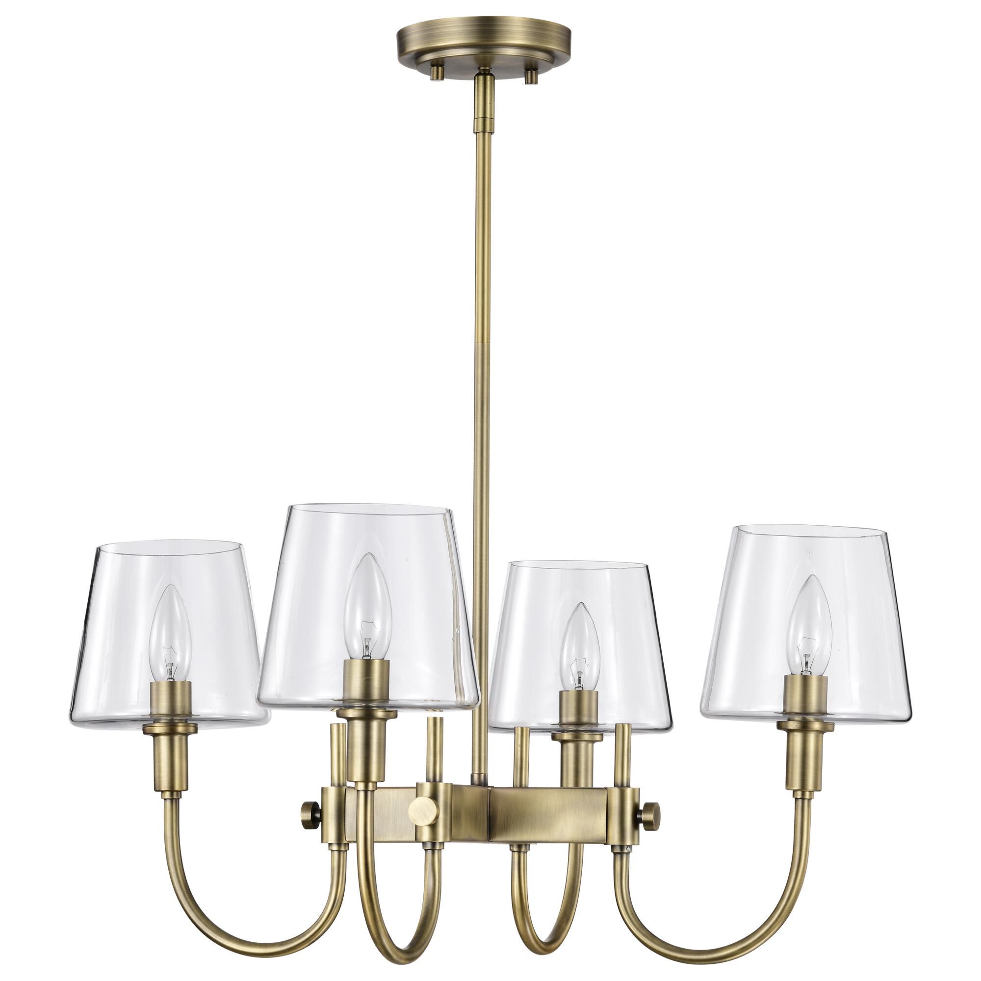 Brookside 4 Light Chandelier by Nuvo Lighting