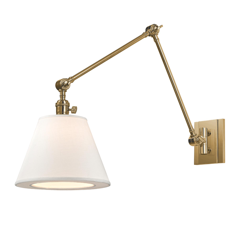 Hillsdale 34 Inch Wall Swing Lamp by Hudson Valley Lighting