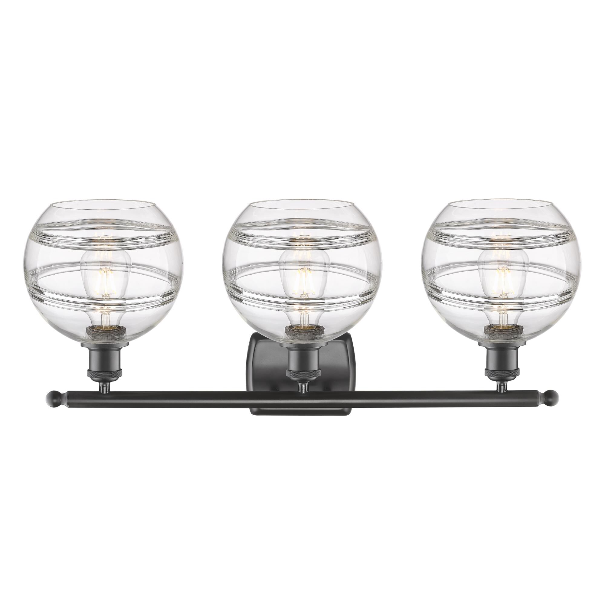 Shown in Oil Rubbed Bronze finish and Clear glass